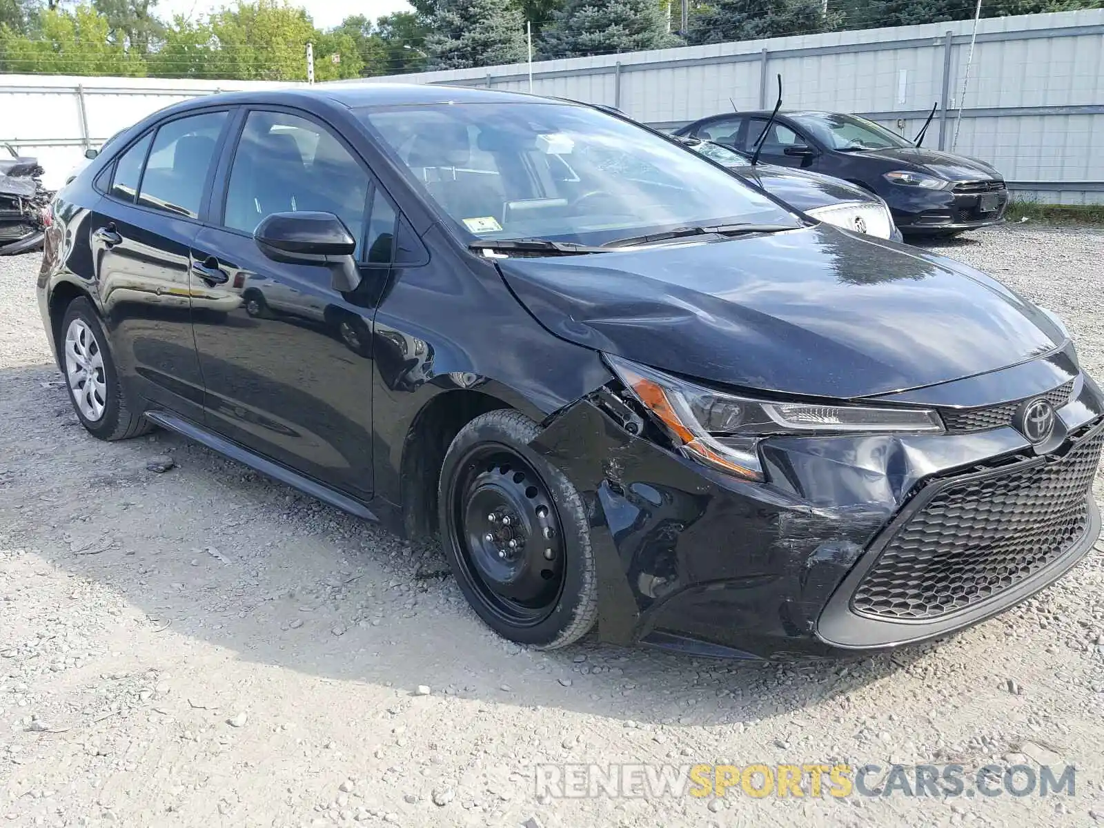 1 Photograph of a damaged car JTDEPRAE3LJ025568 TOYOTA COROLLA 2020