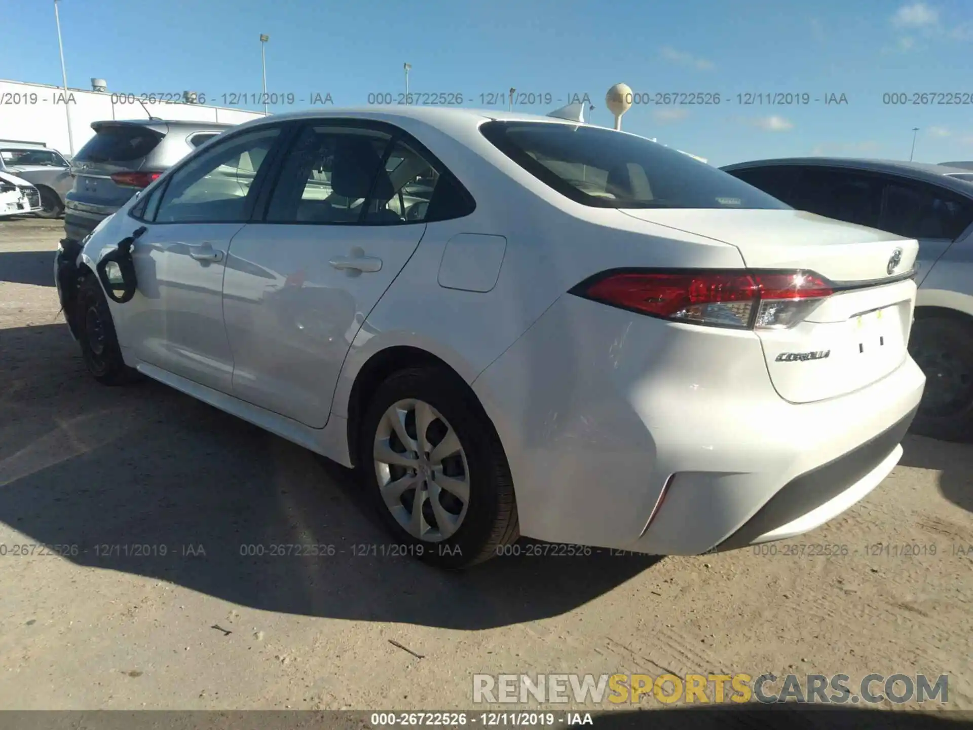 3 Photograph of a damaged car JTDEPRAE3LJ025814 TOYOTA COROLLA 2020