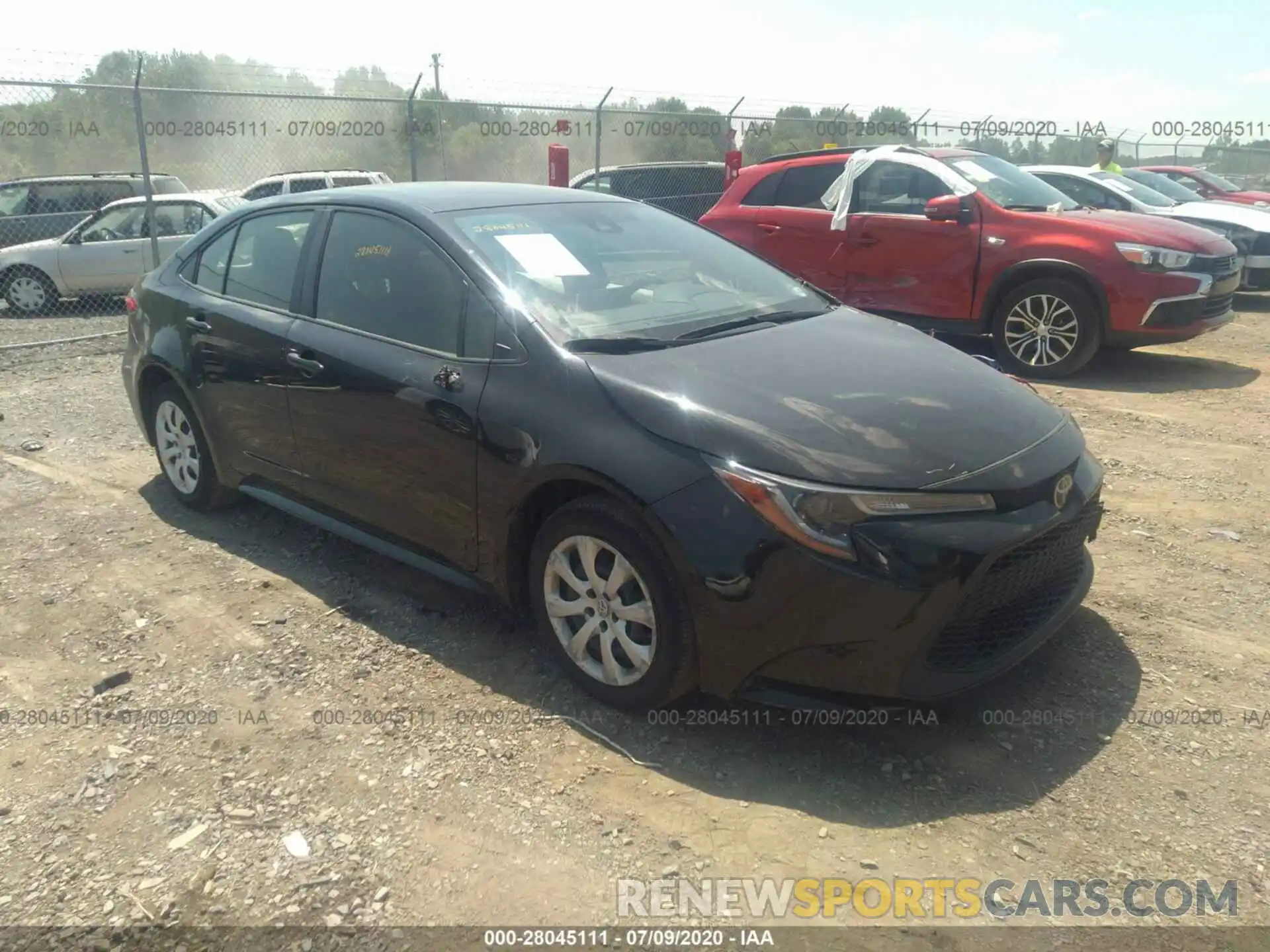 1 Photograph of a damaged car JTDEPRAE3LJ025828 TOYOTA COROLLA 2020