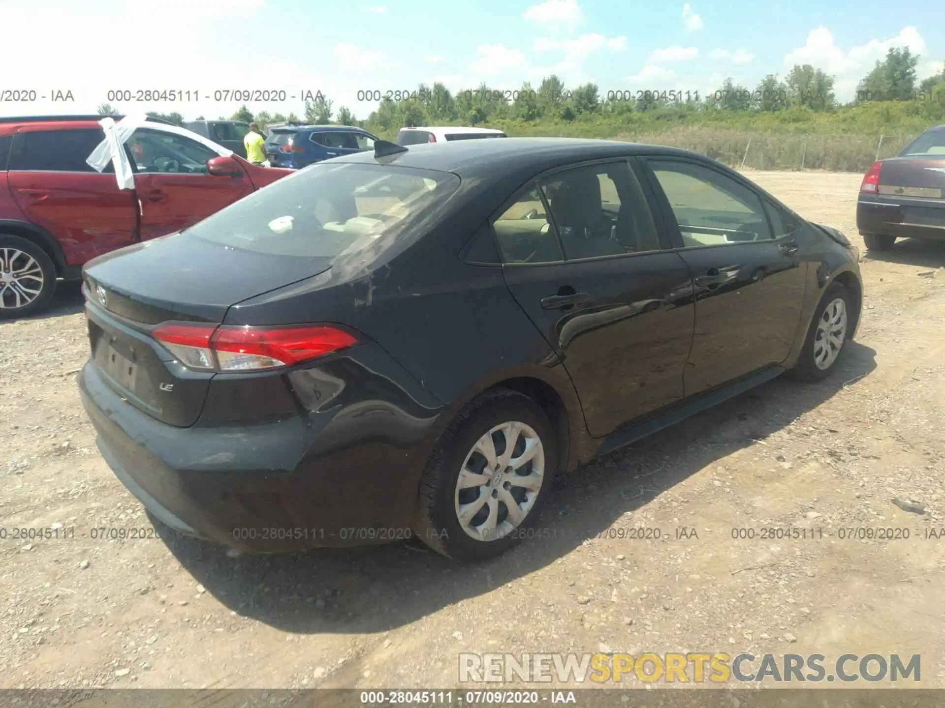 4 Photograph of a damaged car JTDEPRAE3LJ025828 TOYOTA COROLLA 2020