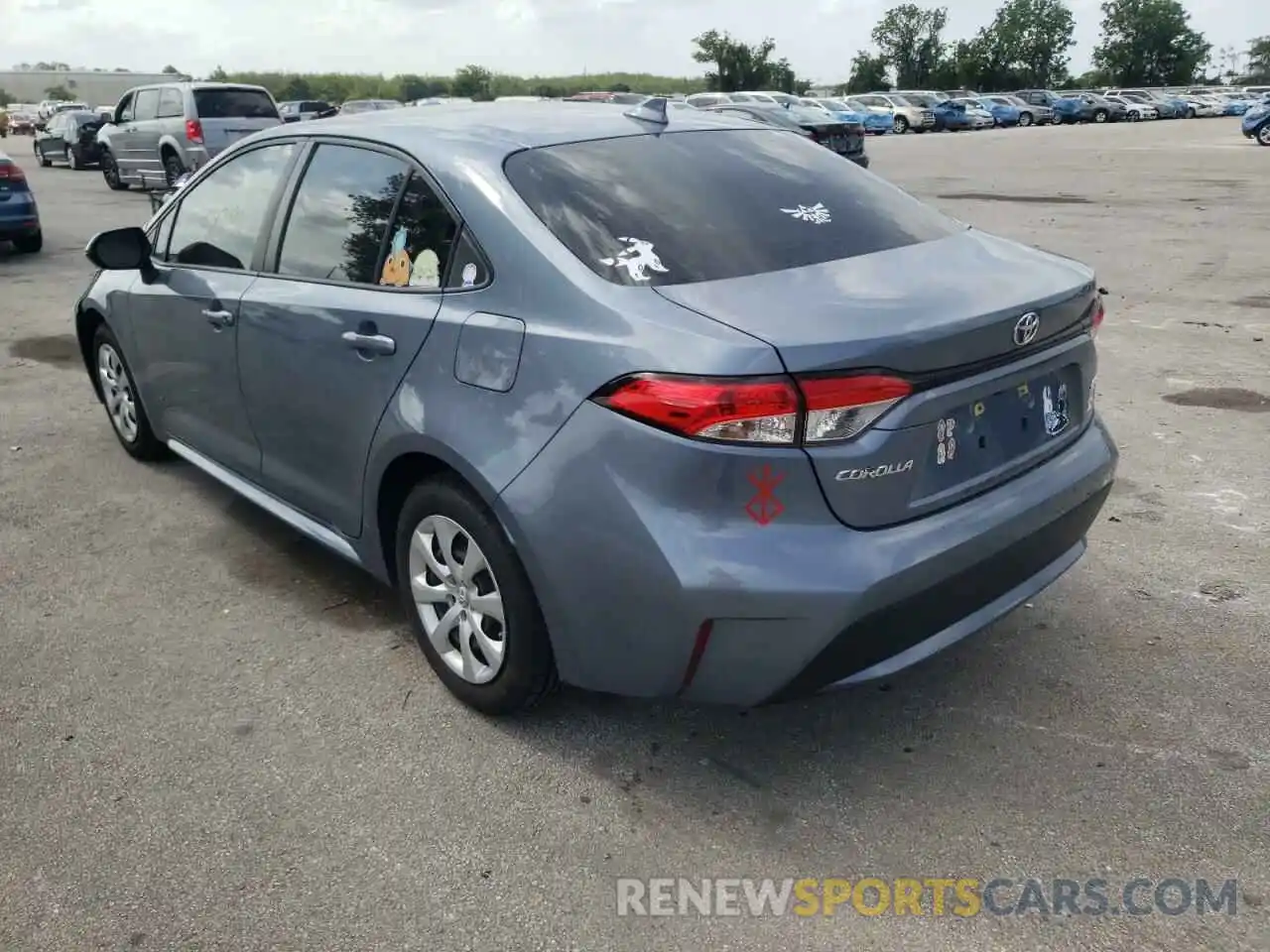 3 Photograph of a damaged car JTDEPRAE3LJ026042 TOYOTA COROLLA 2020