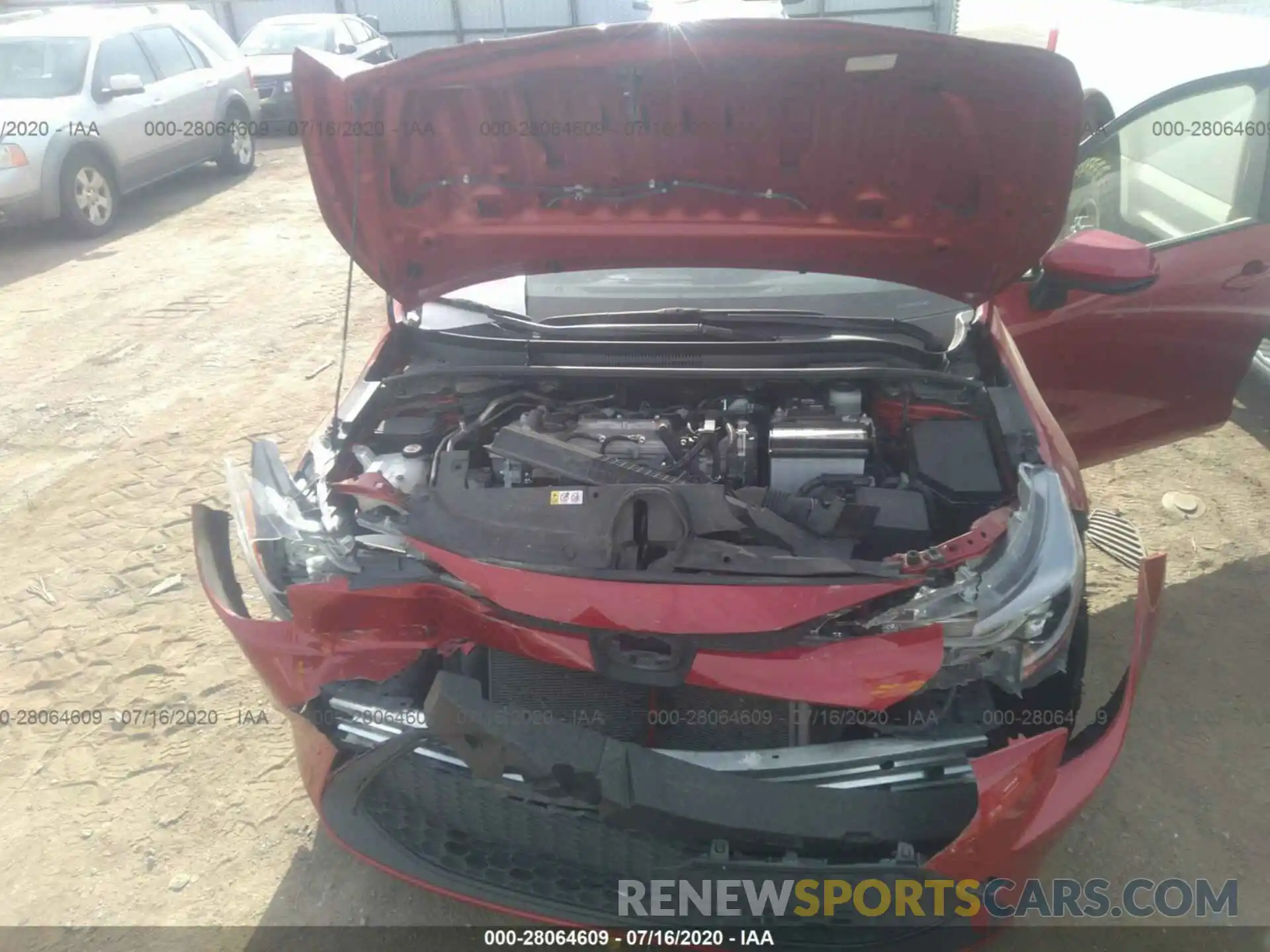 10 Photograph of a damaged car JTDEPRAE3LJ026185 TOYOTA COROLLA 2020