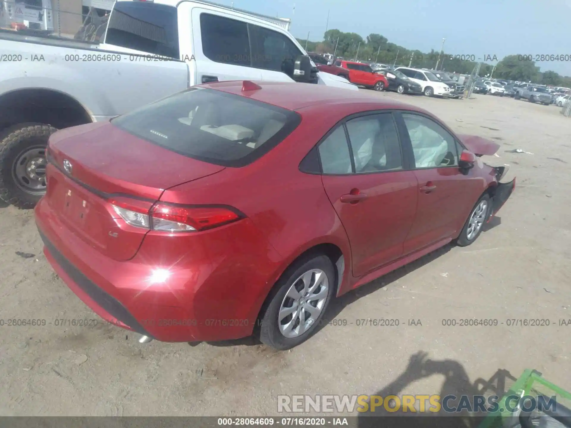 4 Photograph of a damaged car JTDEPRAE3LJ026185 TOYOTA COROLLA 2020