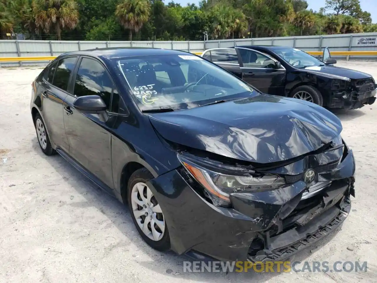 1 Photograph of a damaged car JTDEPRAE3LJ026235 TOYOTA COROLLA 2020