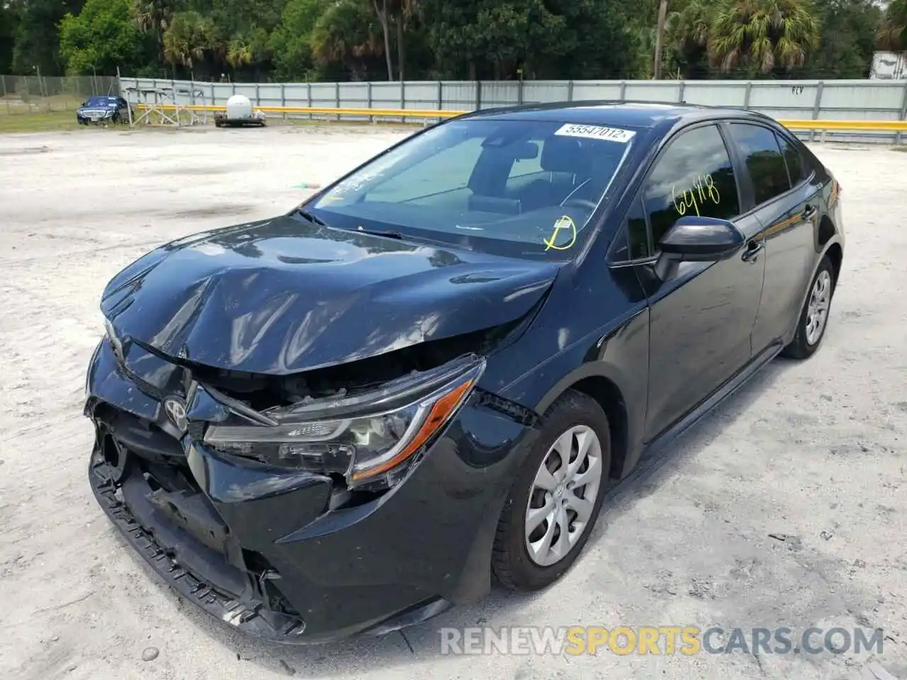 2 Photograph of a damaged car JTDEPRAE3LJ026235 TOYOTA COROLLA 2020