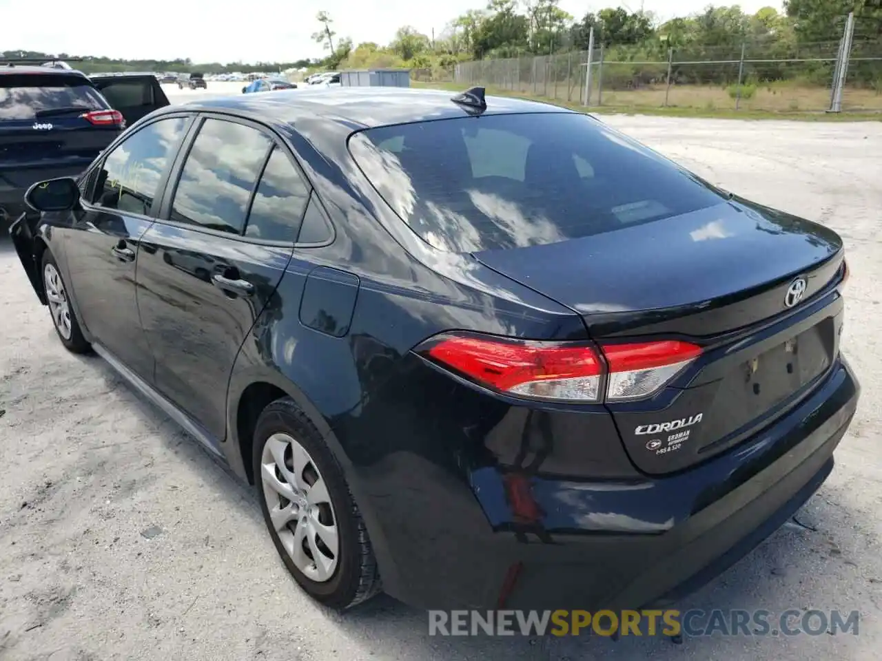 3 Photograph of a damaged car JTDEPRAE3LJ026235 TOYOTA COROLLA 2020