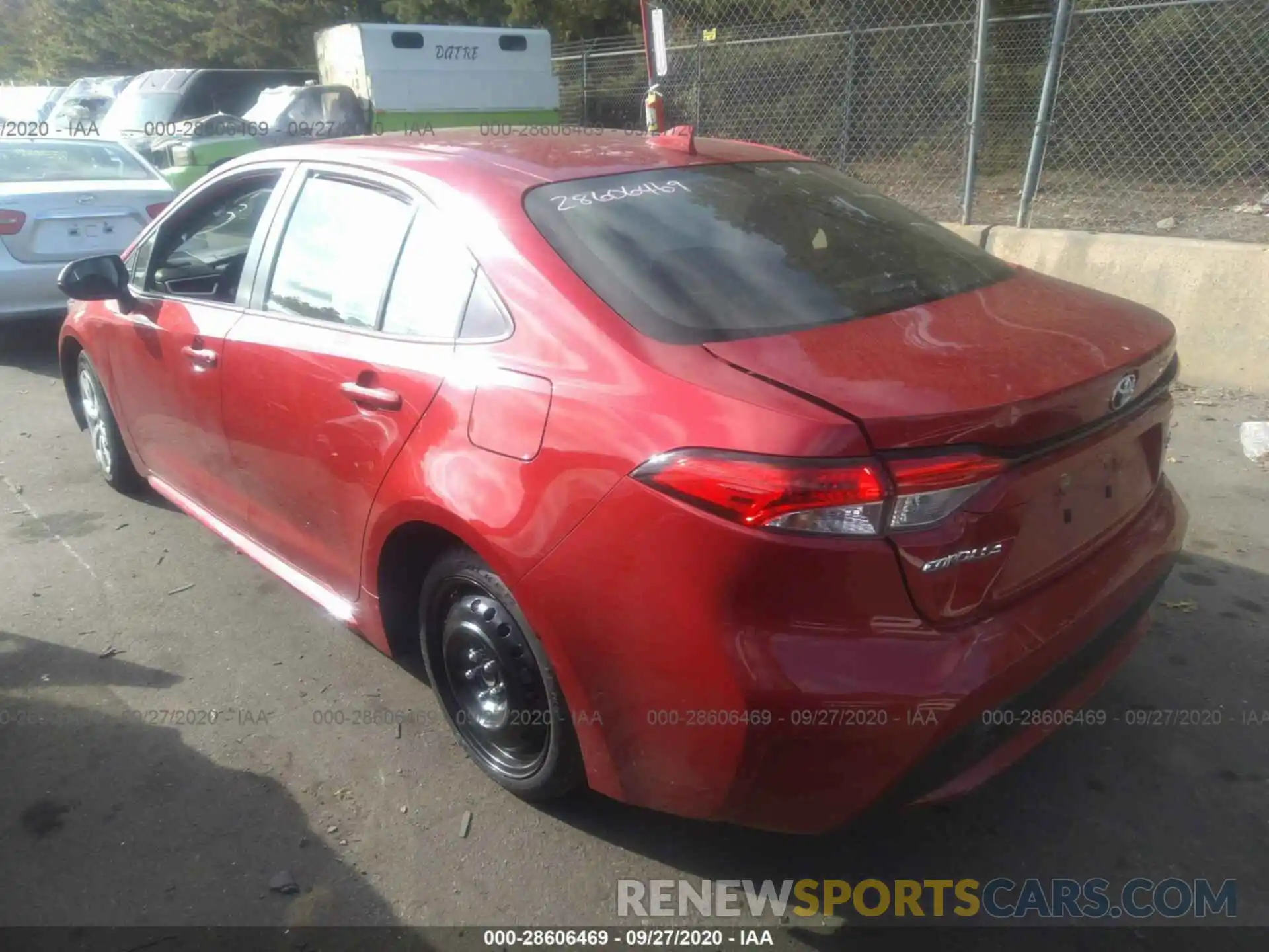 3 Photograph of a damaged car JTDEPRAE3LJ026431 TOYOTA COROLLA 2020