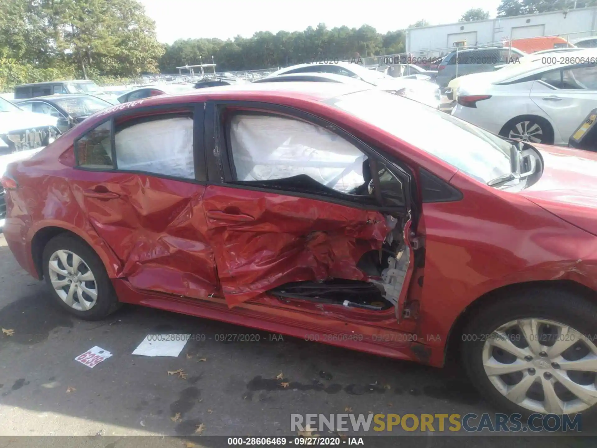 6 Photograph of a damaged car JTDEPRAE3LJ026431 TOYOTA COROLLA 2020