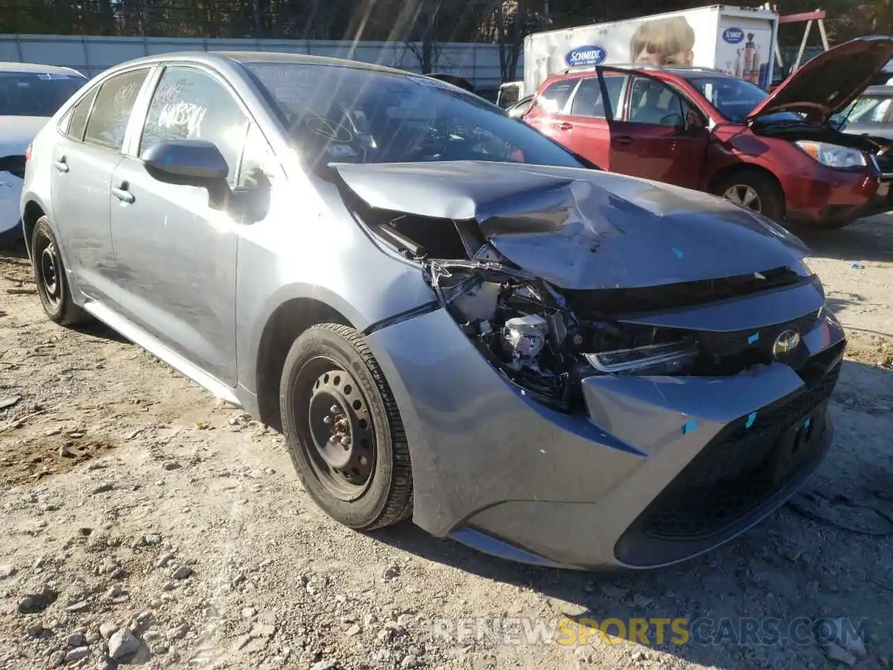 1 Photograph of a damaged car JTDEPRAE3LJ026798 TOYOTA COROLLA 2020