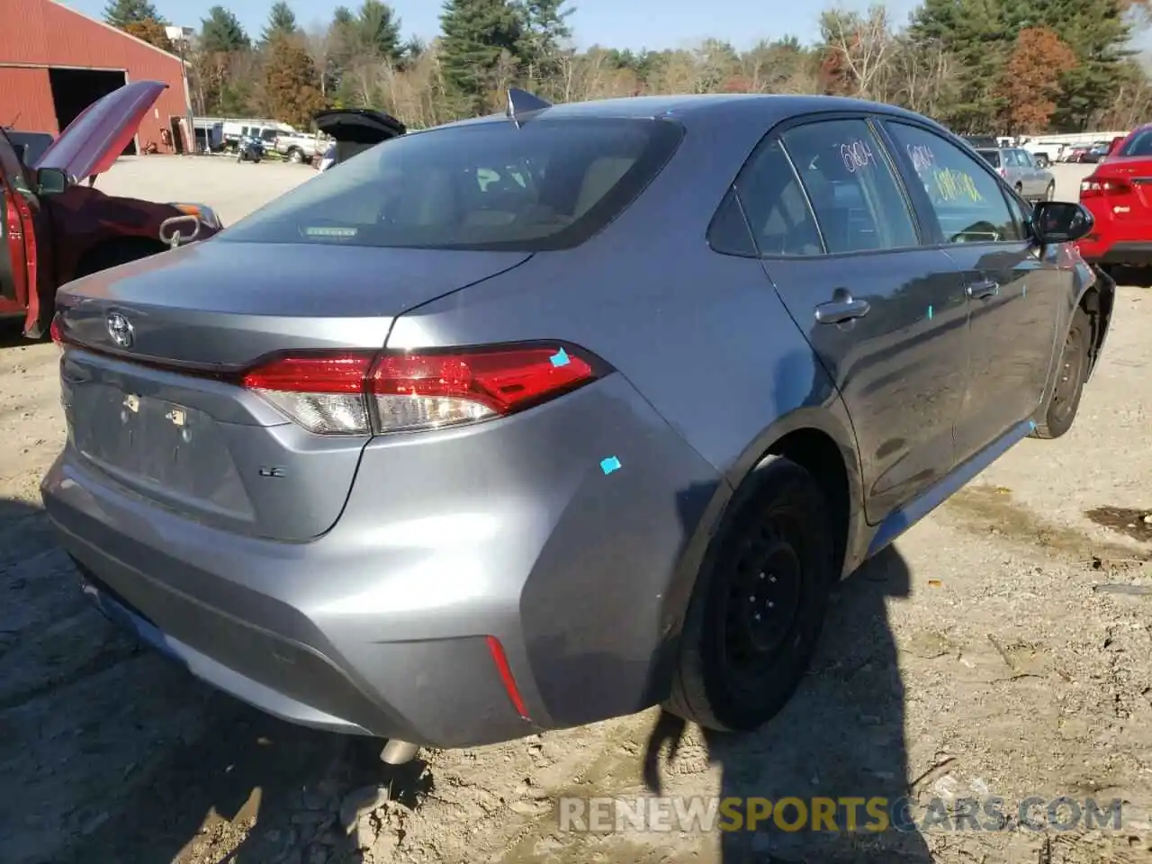 4 Photograph of a damaged car JTDEPRAE3LJ026798 TOYOTA COROLLA 2020