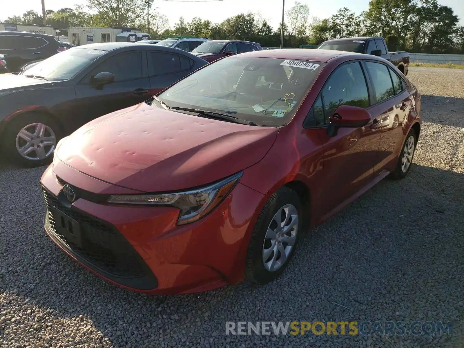 2 Photograph of a damaged car JTDEPRAE3LJ026803 TOYOTA COROLLA 2020