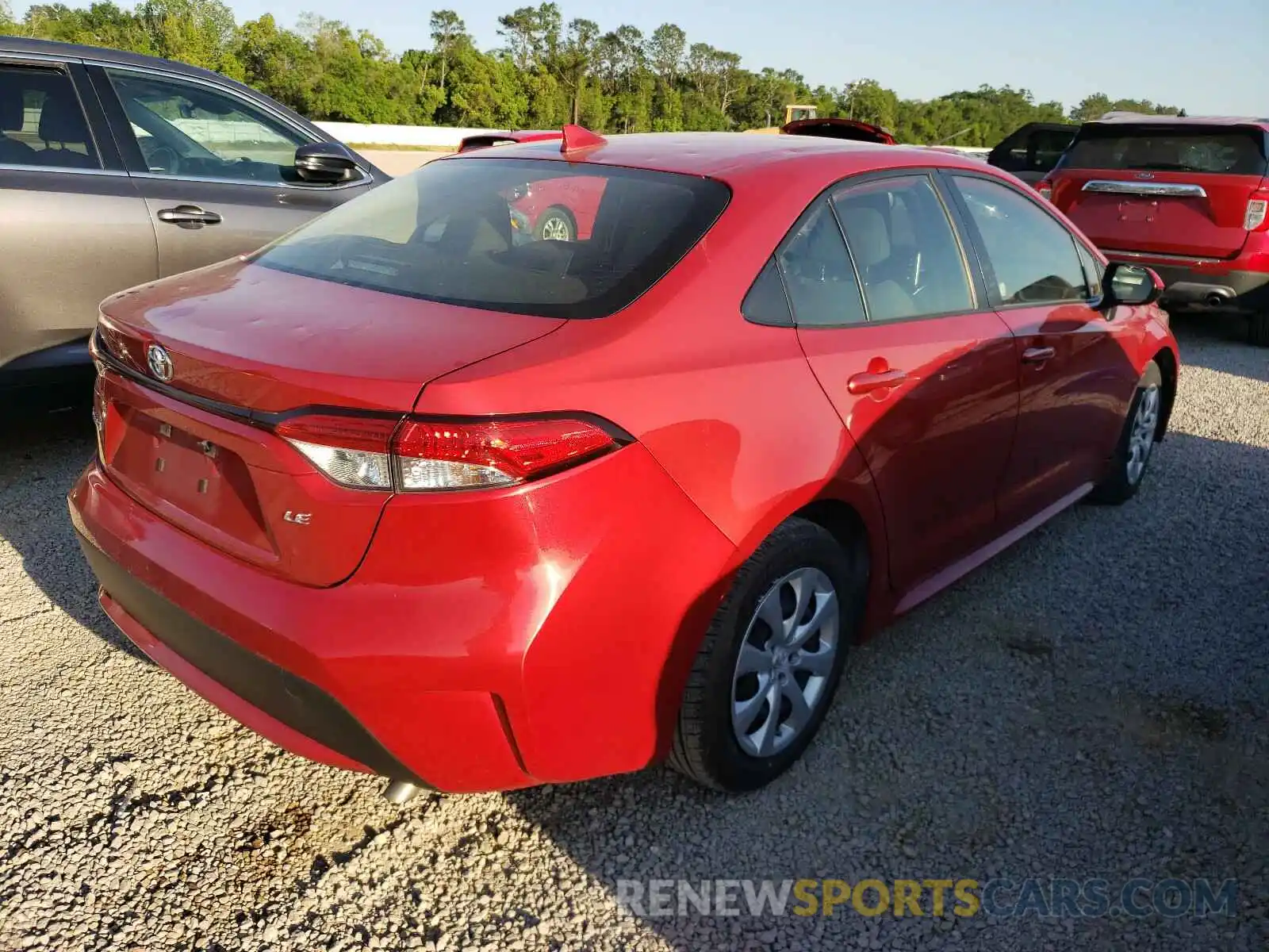 4 Photograph of a damaged car JTDEPRAE3LJ026803 TOYOTA COROLLA 2020