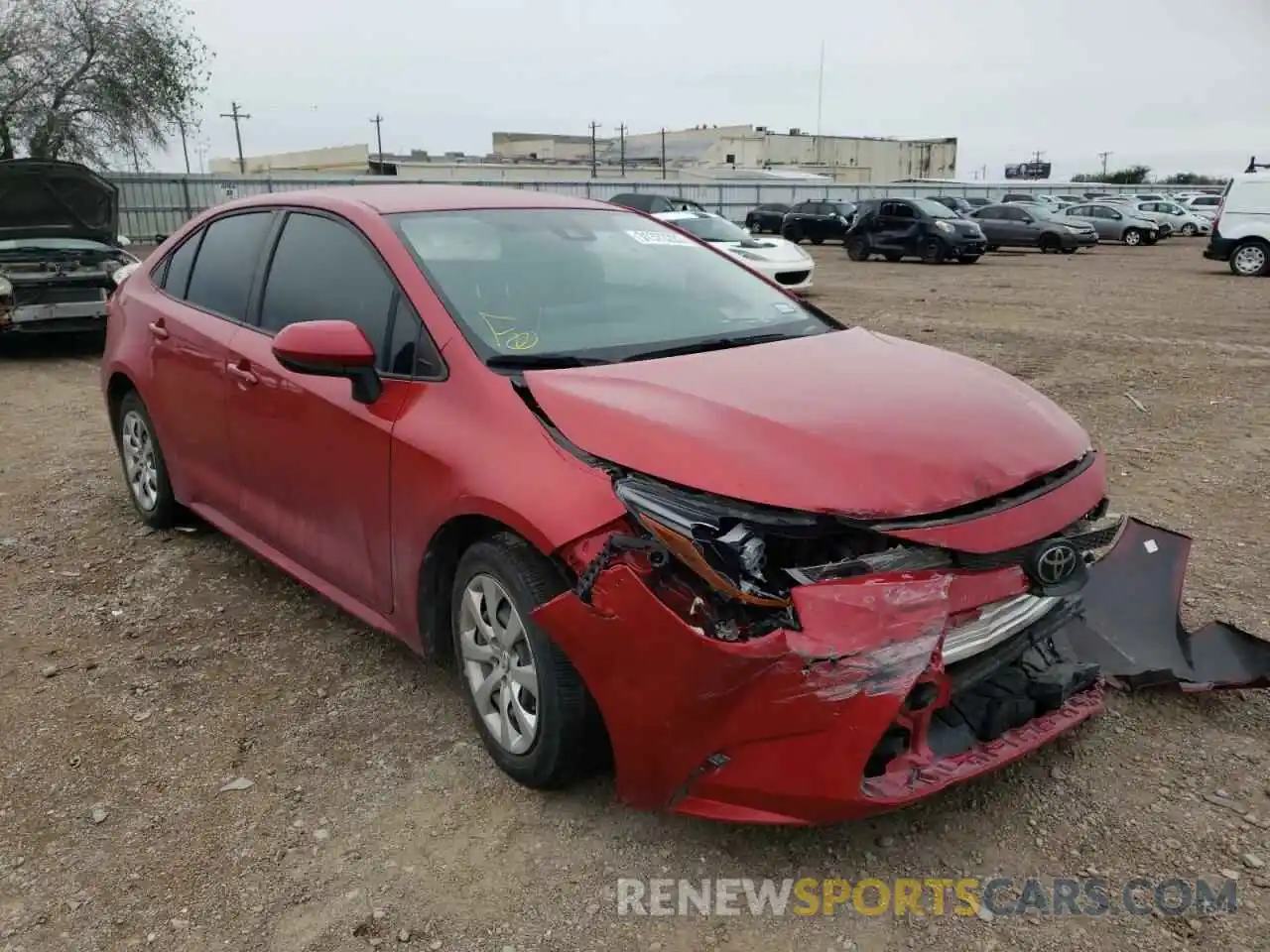 1 Photograph of a damaged car JTDEPRAE3LJ026882 TOYOTA COROLLA 2020