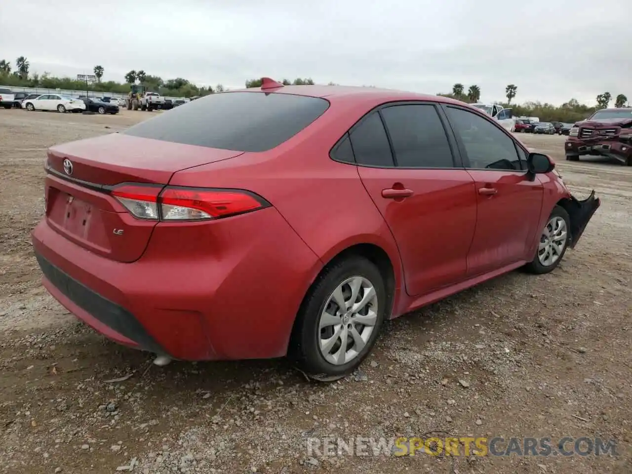 4 Photograph of a damaged car JTDEPRAE3LJ026882 TOYOTA COROLLA 2020