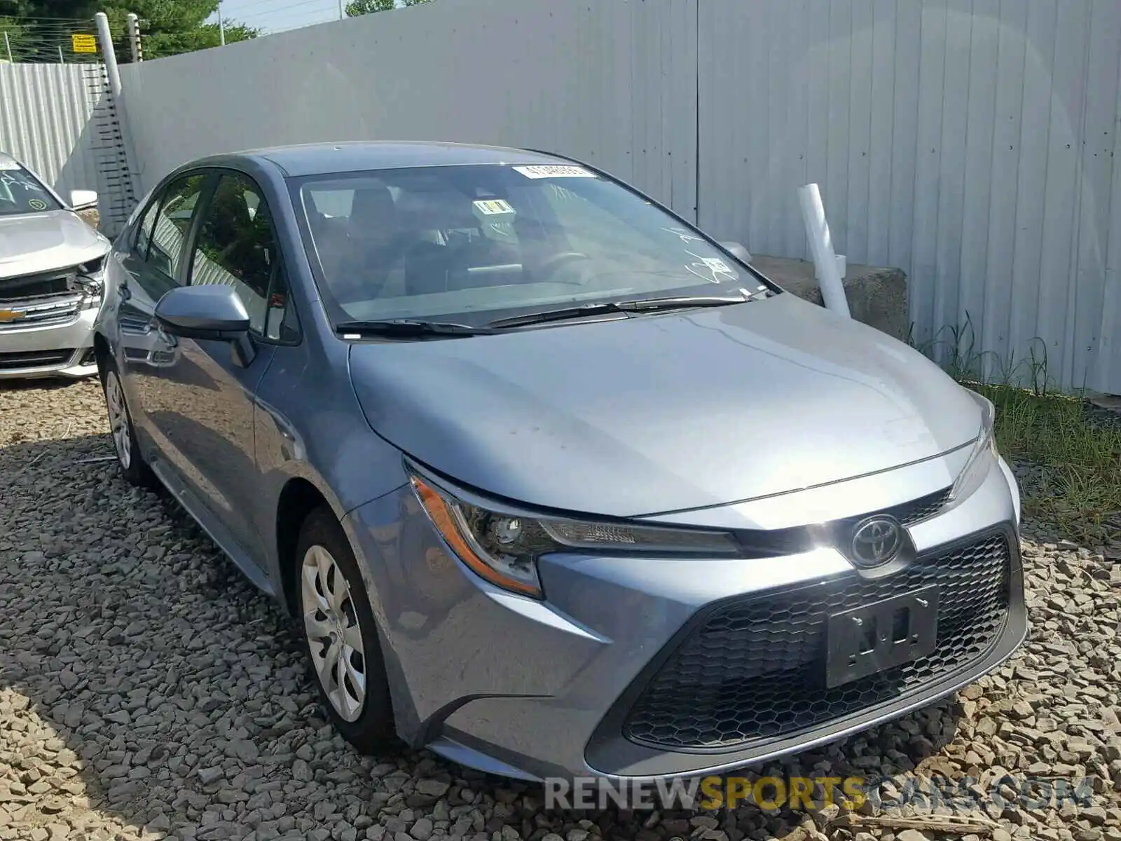 1 Photograph of a damaged car JTDEPRAE3LJ027272 TOYOTA COROLLA 2020