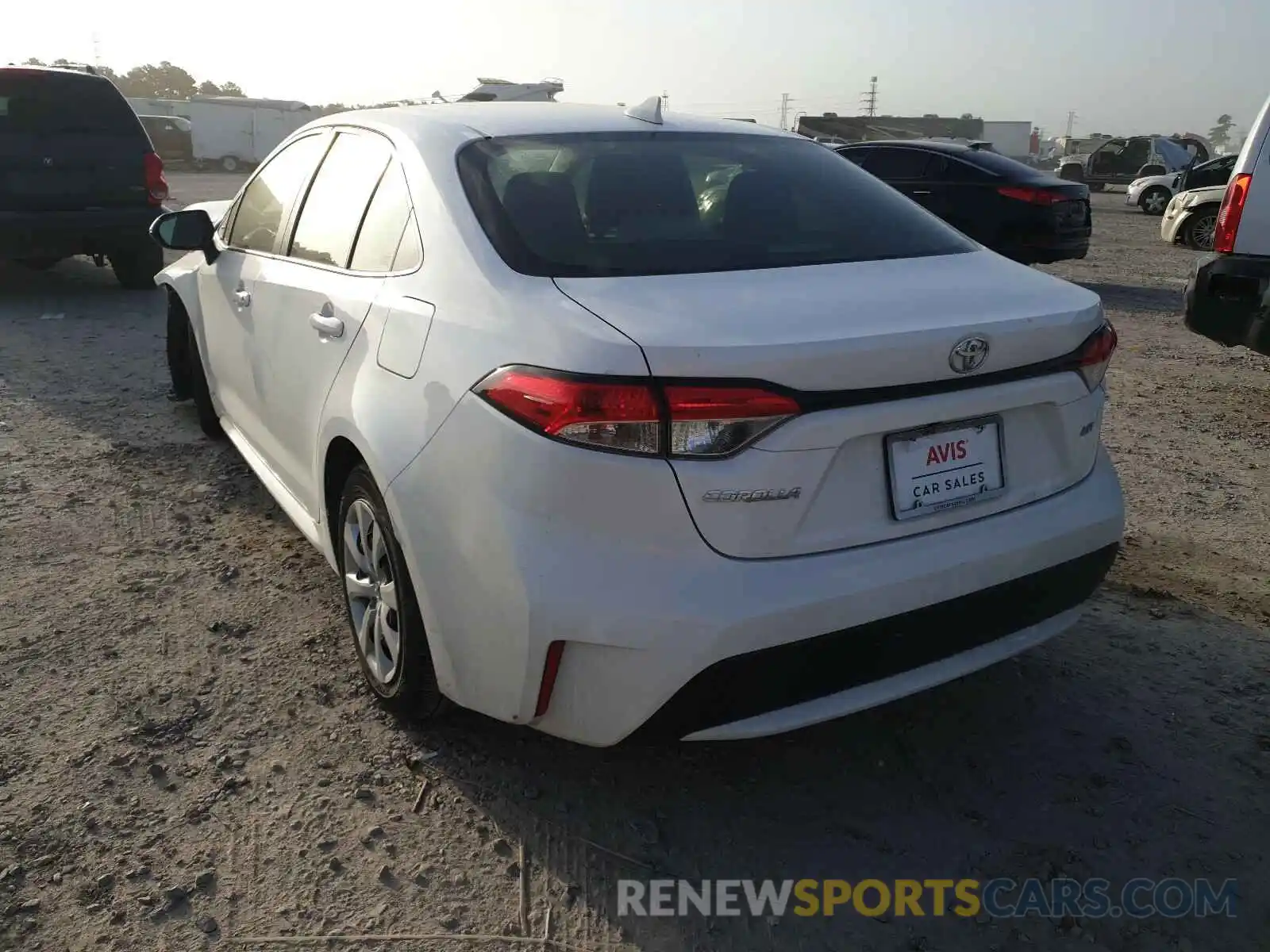 3 Photograph of a damaged car JTDEPRAE3LJ027384 TOYOTA COROLLA 2020