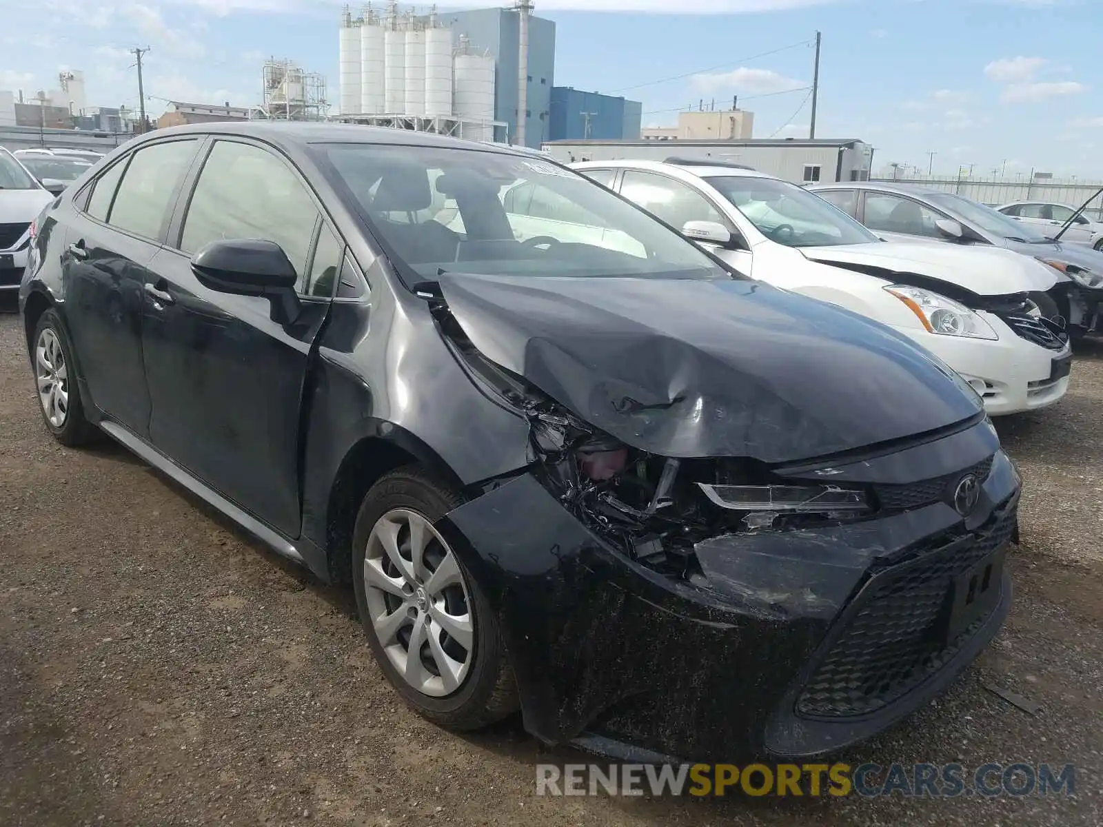 1 Photograph of a damaged car JTDEPRAE3LJ027501 TOYOTA COROLLA 2020