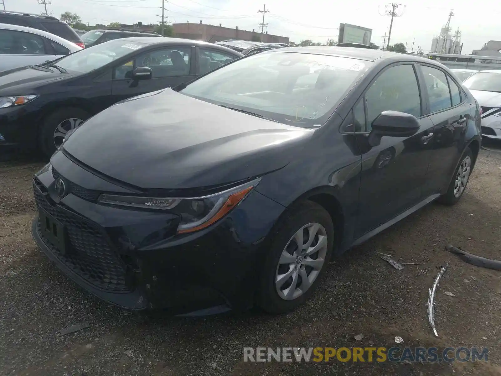 2 Photograph of a damaged car JTDEPRAE3LJ027501 TOYOTA COROLLA 2020