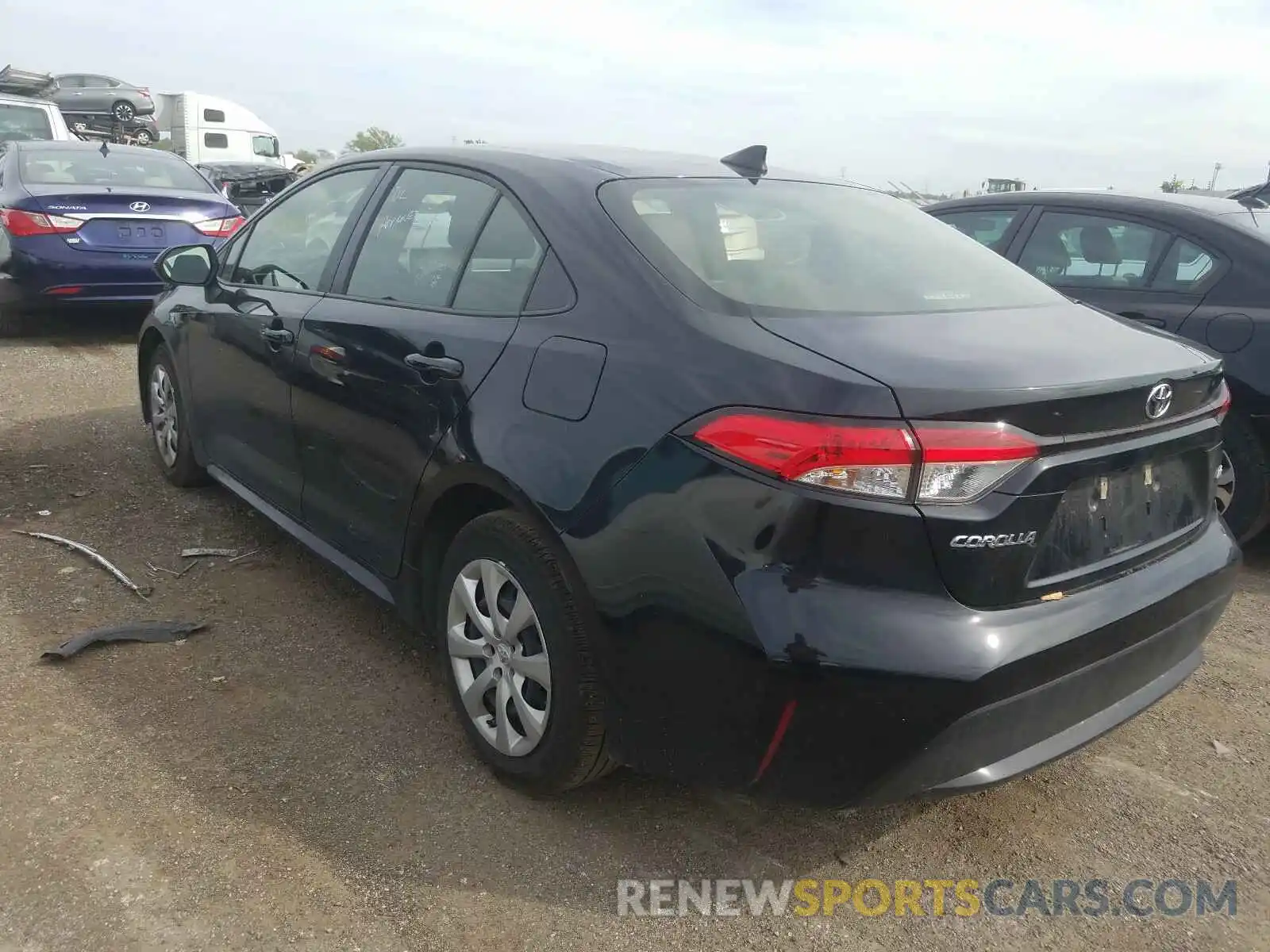 3 Photograph of a damaged car JTDEPRAE3LJ027501 TOYOTA COROLLA 2020