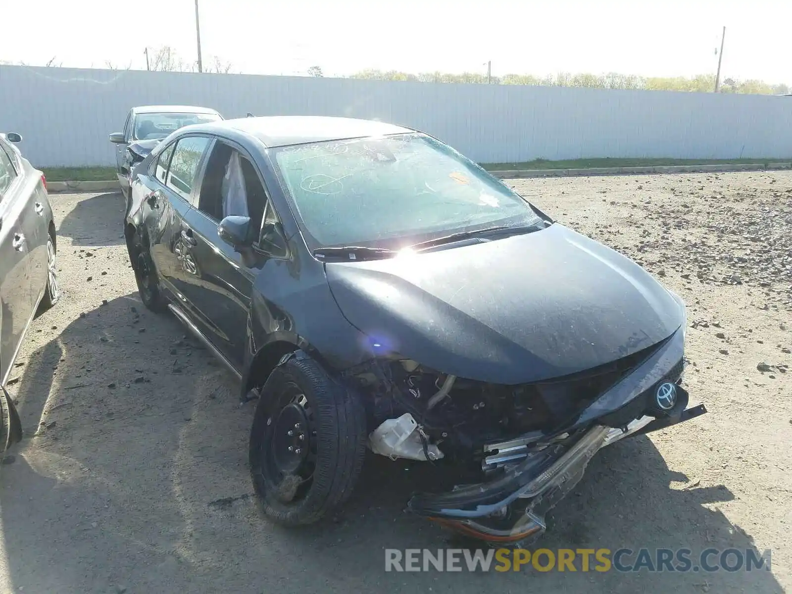 1 Photograph of a damaged car JTDEPRAE3LJ027692 TOYOTA COROLLA 2020