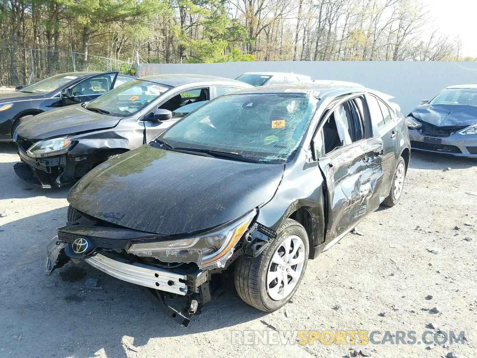 2 Photograph of a damaged car JTDEPRAE3LJ027692 TOYOTA COROLLA 2020