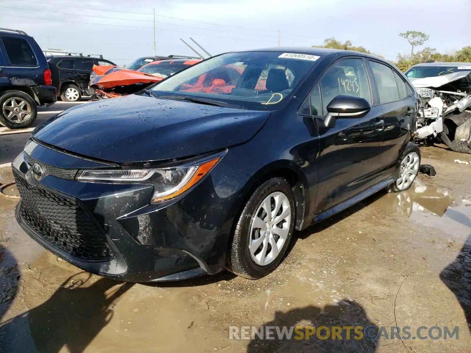 2 Photograph of a damaged car JTDEPRAE3LJ027711 TOYOTA COROLLA 2020