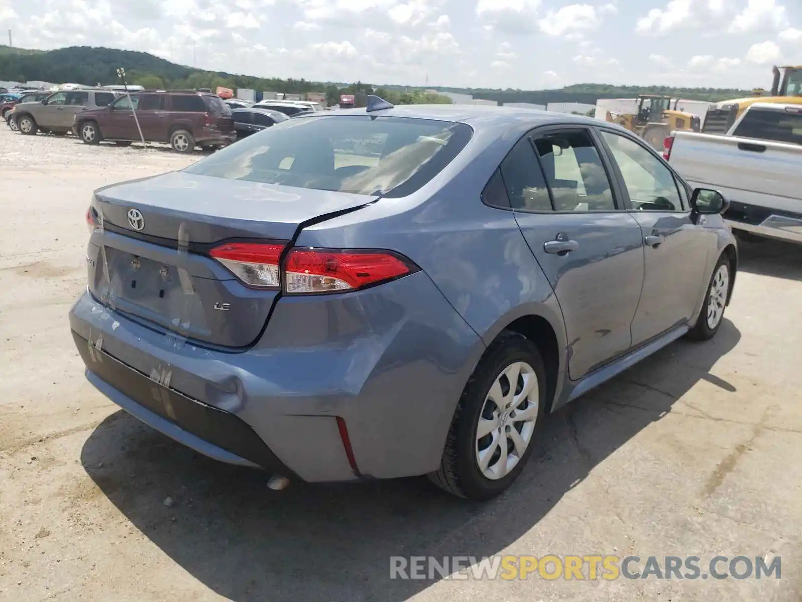 4 Photograph of a damaged car JTDEPRAE3LJ027773 TOYOTA COROLLA 2020