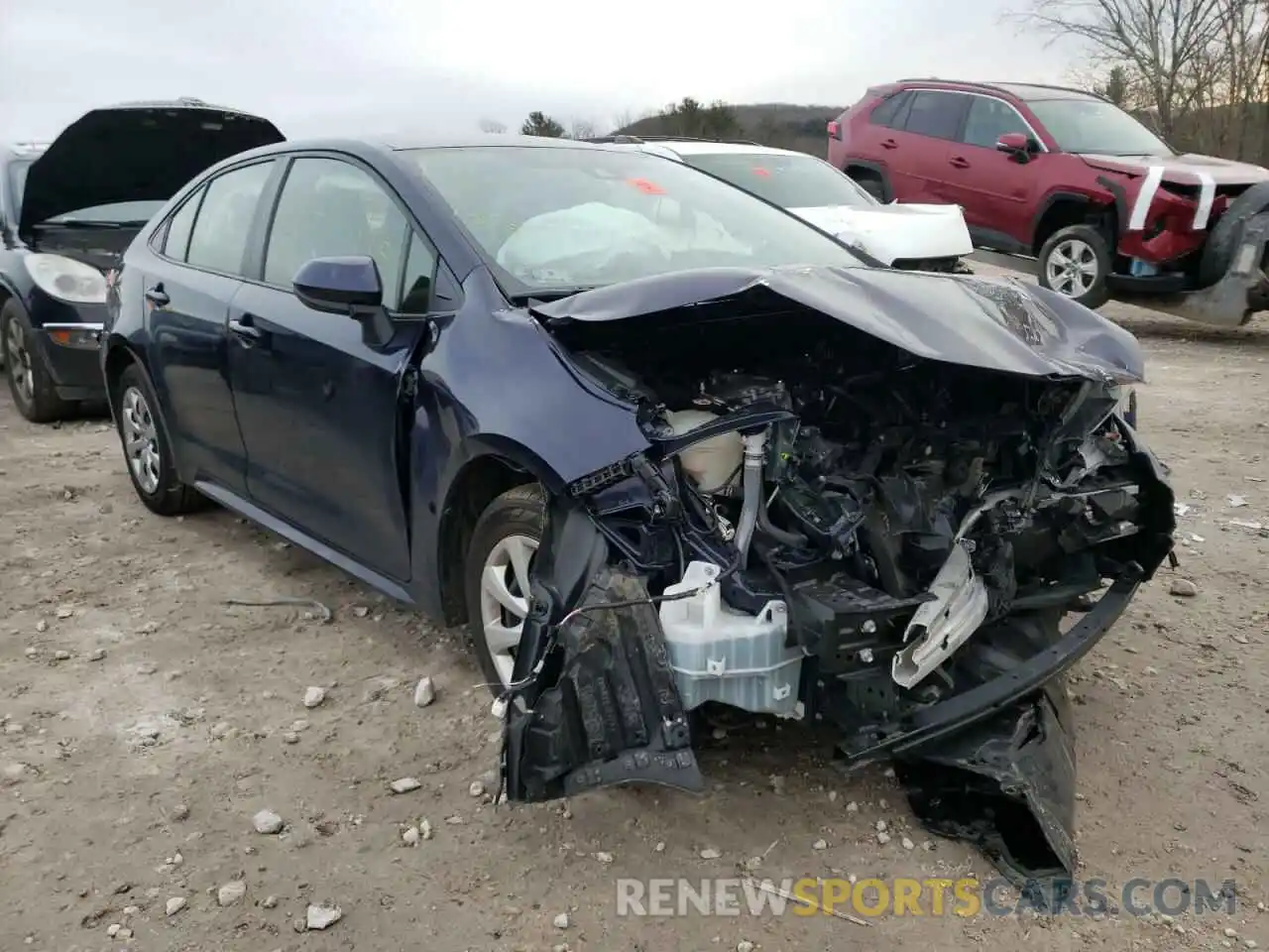 1 Photograph of a damaged car JTDEPRAE3LJ028051 TOYOTA COROLLA 2020