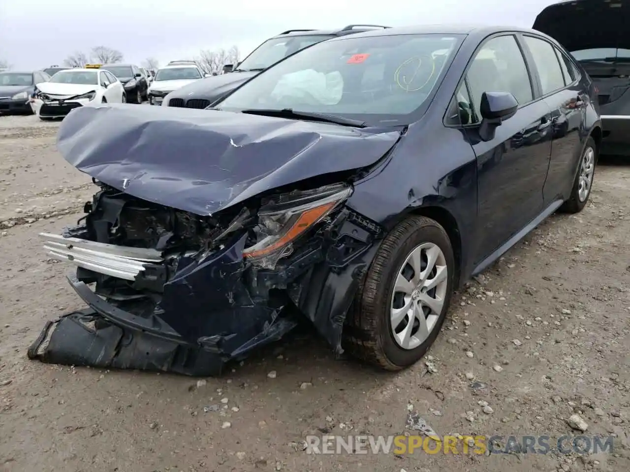 2 Photograph of a damaged car JTDEPRAE3LJ028051 TOYOTA COROLLA 2020