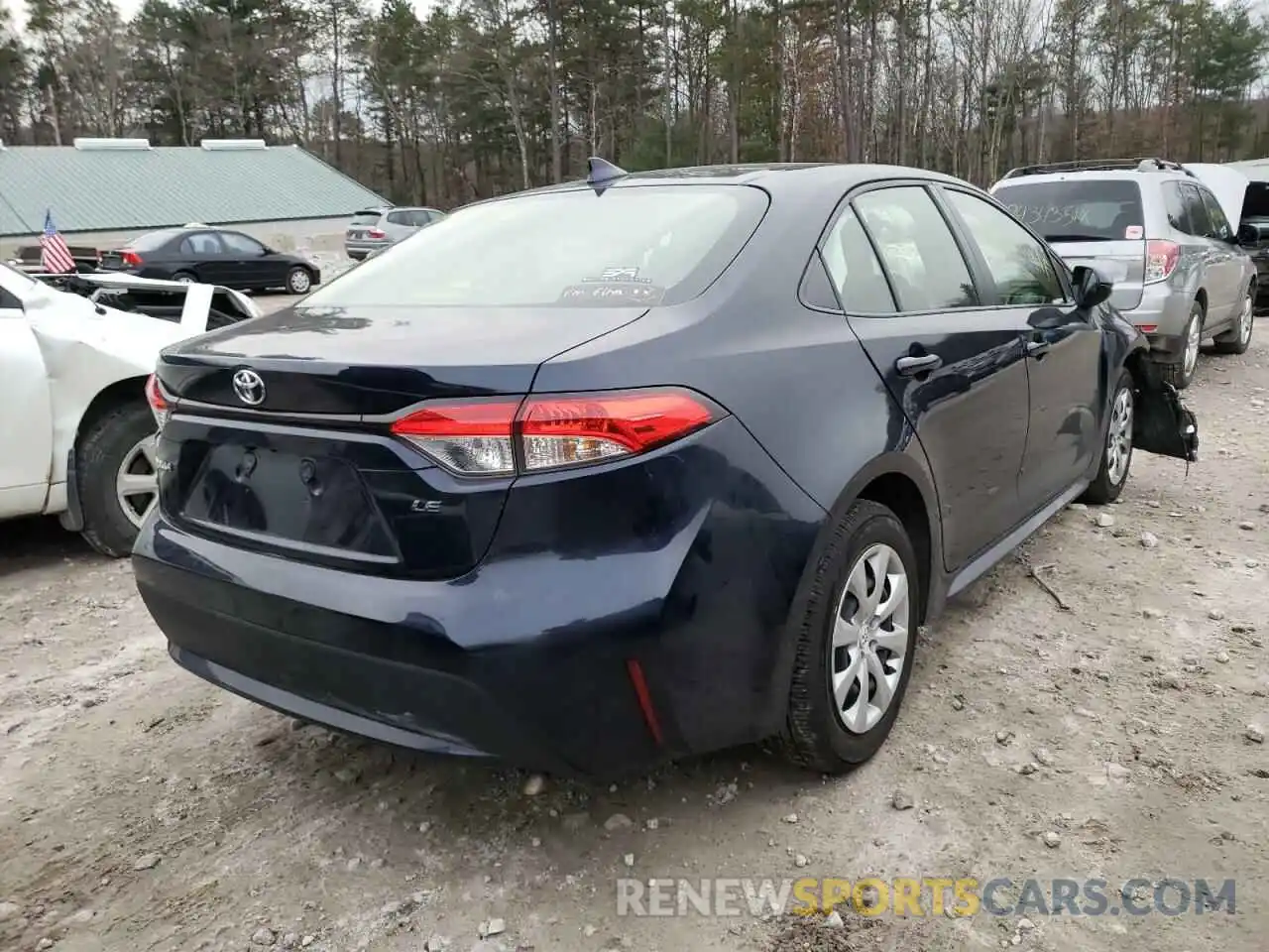 4 Photograph of a damaged car JTDEPRAE3LJ028051 TOYOTA COROLLA 2020