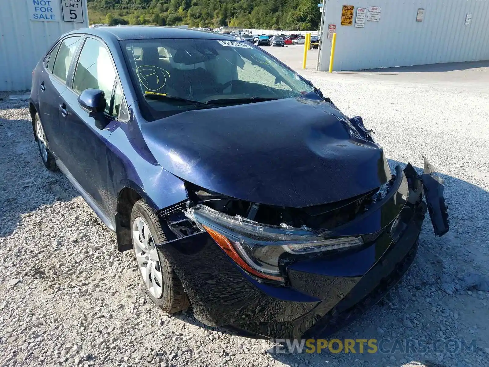 1 Photograph of a damaged car JTDEPRAE3LJ028616 TOYOTA COROLLA 2020