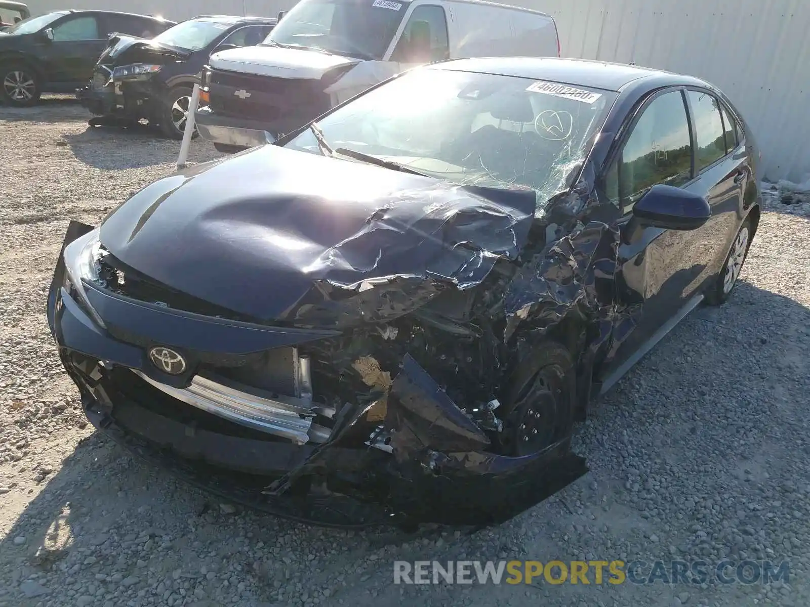 2 Photograph of a damaged car JTDEPRAE3LJ028616 TOYOTA COROLLA 2020