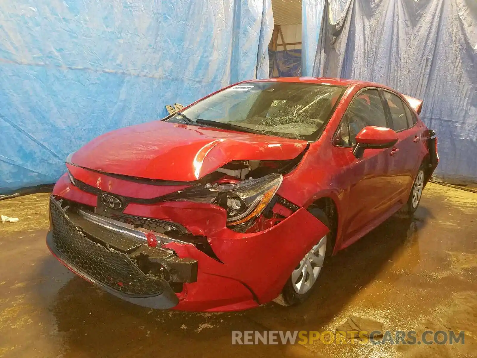 2 Photograph of a damaged car JTDEPRAE3LJ028633 TOYOTA COROLLA 2020