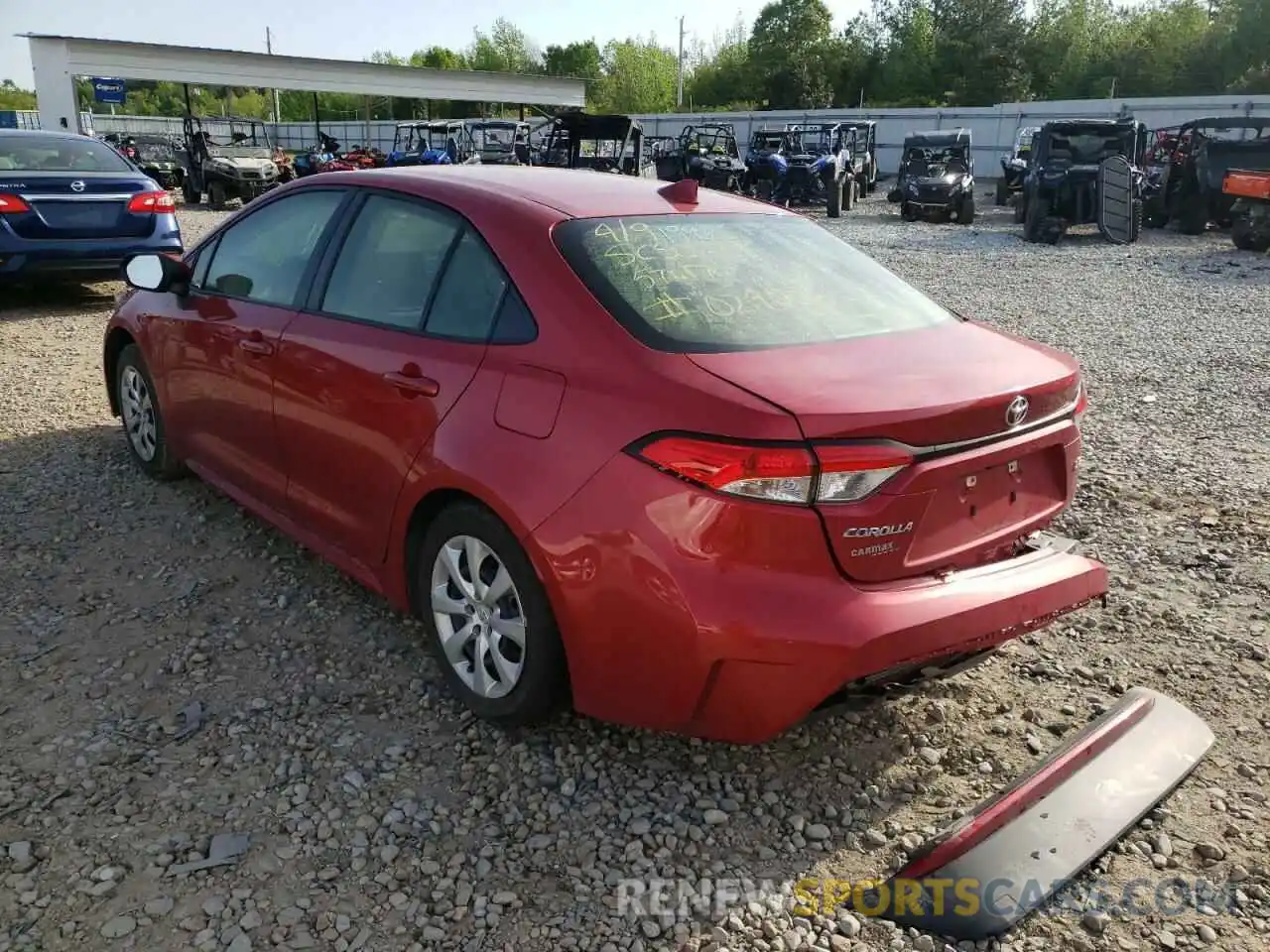 3 Photograph of a damaged car JTDEPRAE3LJ029006 TOYOTA COROLLA 2020