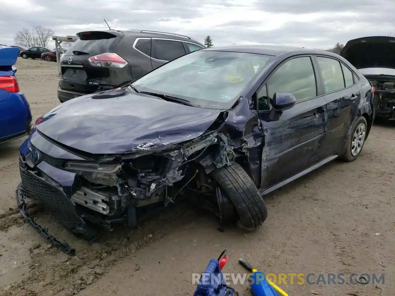 2 Photograph of a damaged car JTDEPRAE3LJ029054 TOYOTA COROLLA 2020