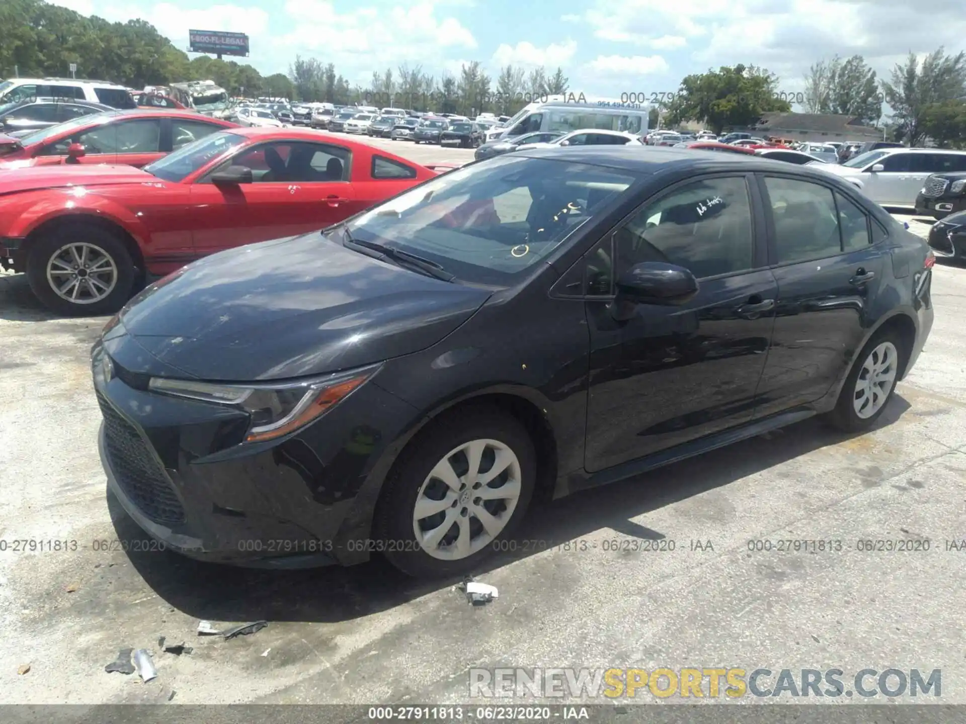 2 Photograph of a damaged car JTDEPRAE3LJ029734 TOYOTA COROLLA 2020