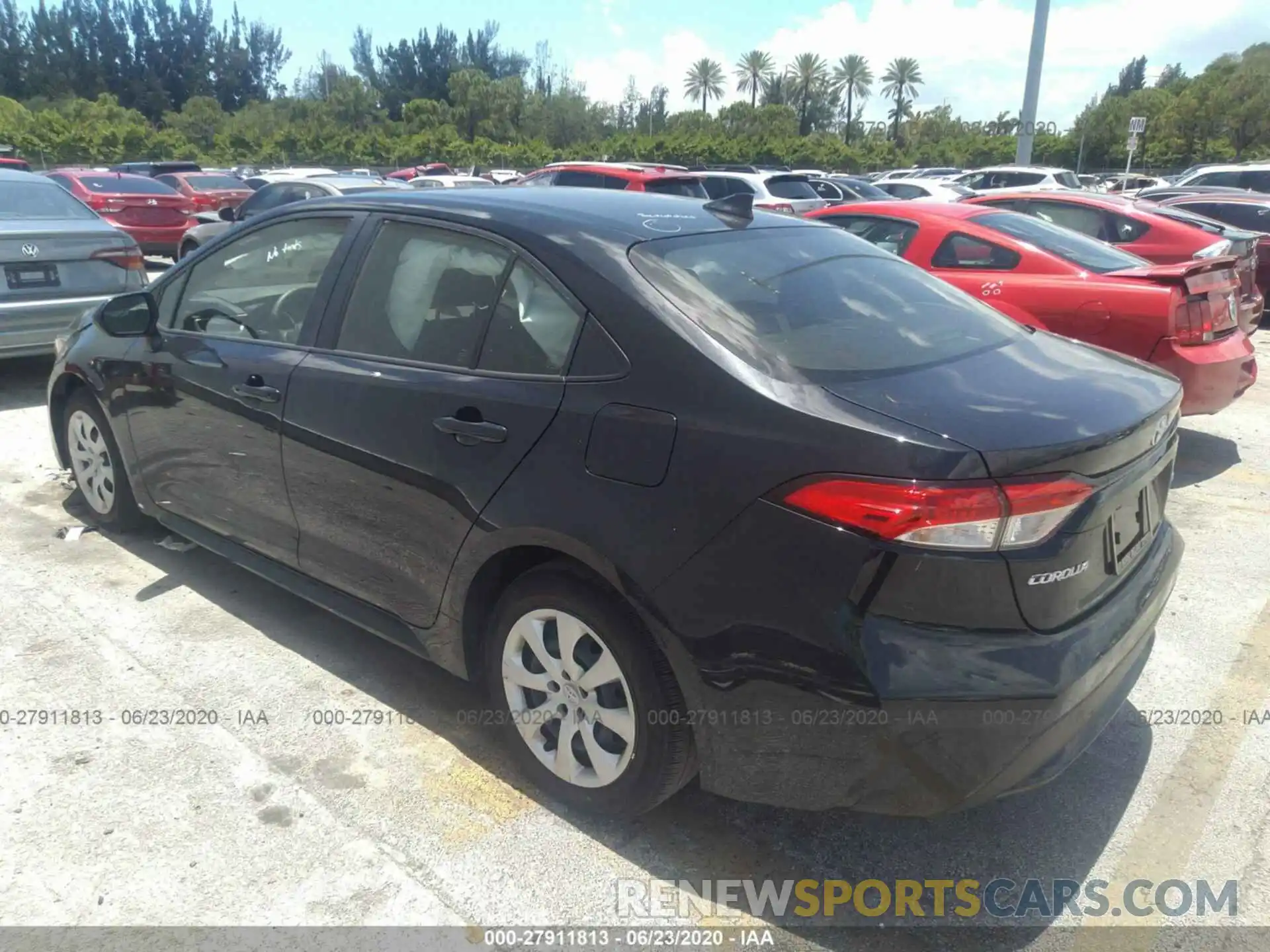 3 Photograph of a damaged car JTDEPRAE3LJ029734 TOYOTA COROLLA 2020