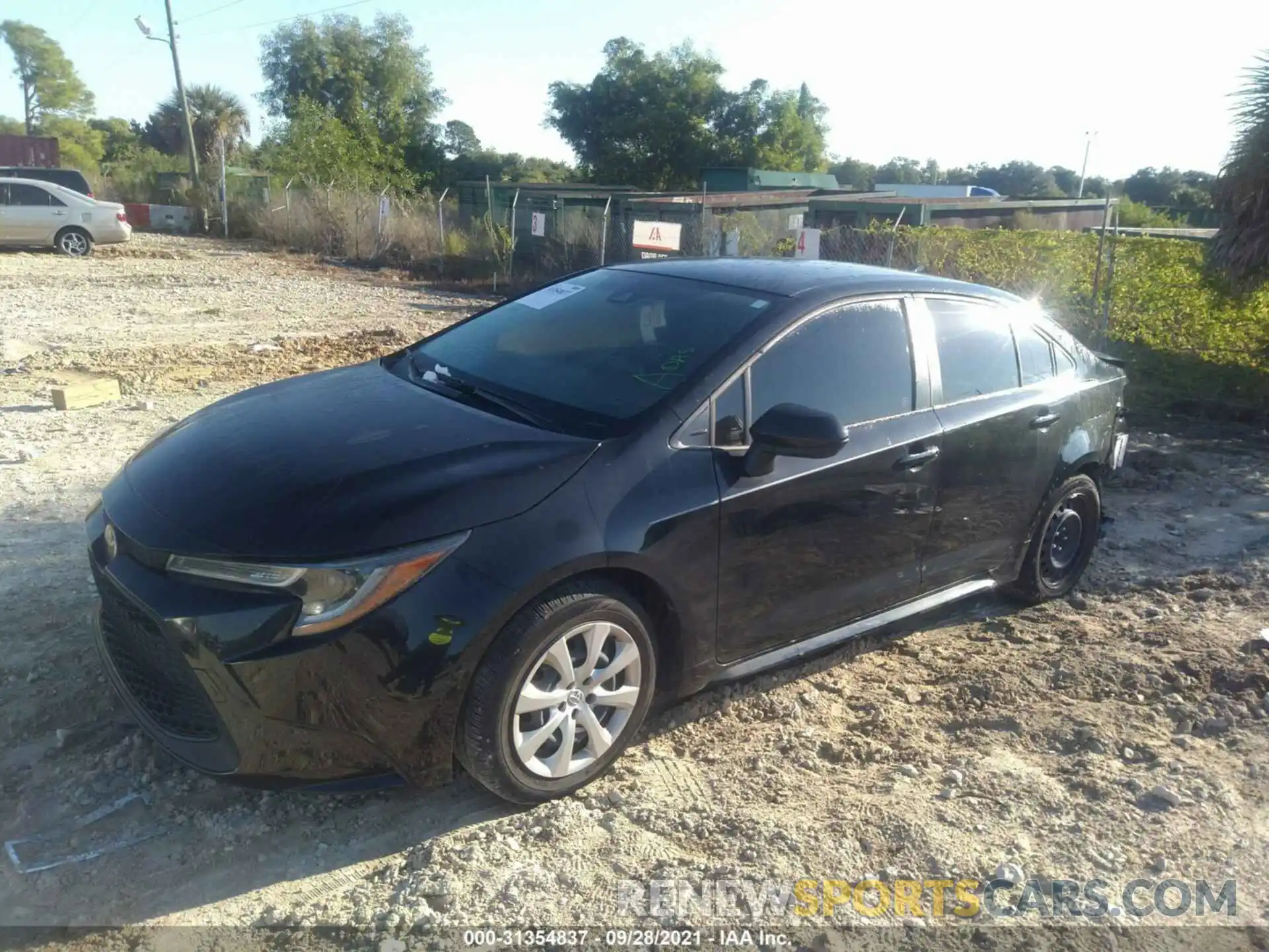 2 Photograph of a damaged car JTDEPRAE3LJ030673 TOYOTA COROLLA 2020