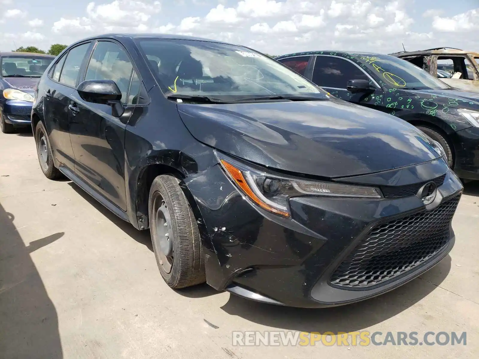 1 Photograph of a damaged car JTDEPRAE3LJ031693 TOYOTA COROLLA 2020