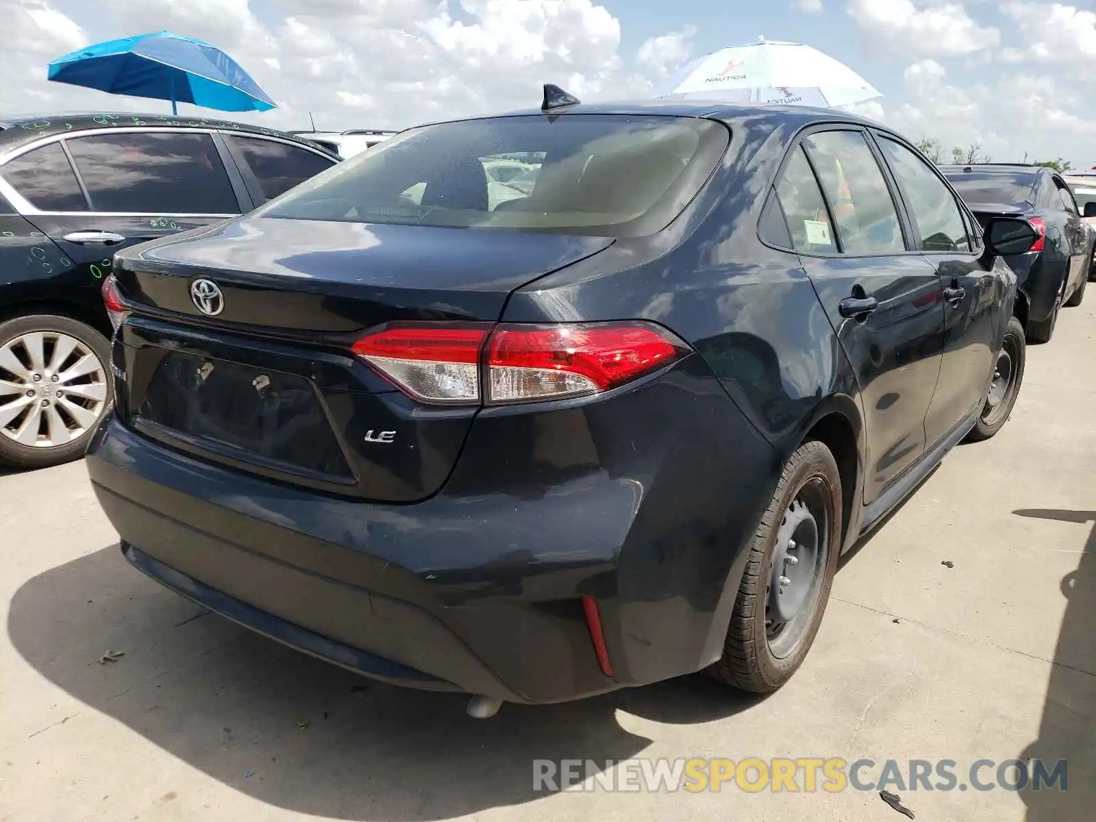 4 Photograph of a damaged car JTDEPRAE3LJ031693 TOYOTA COROLLA 2020