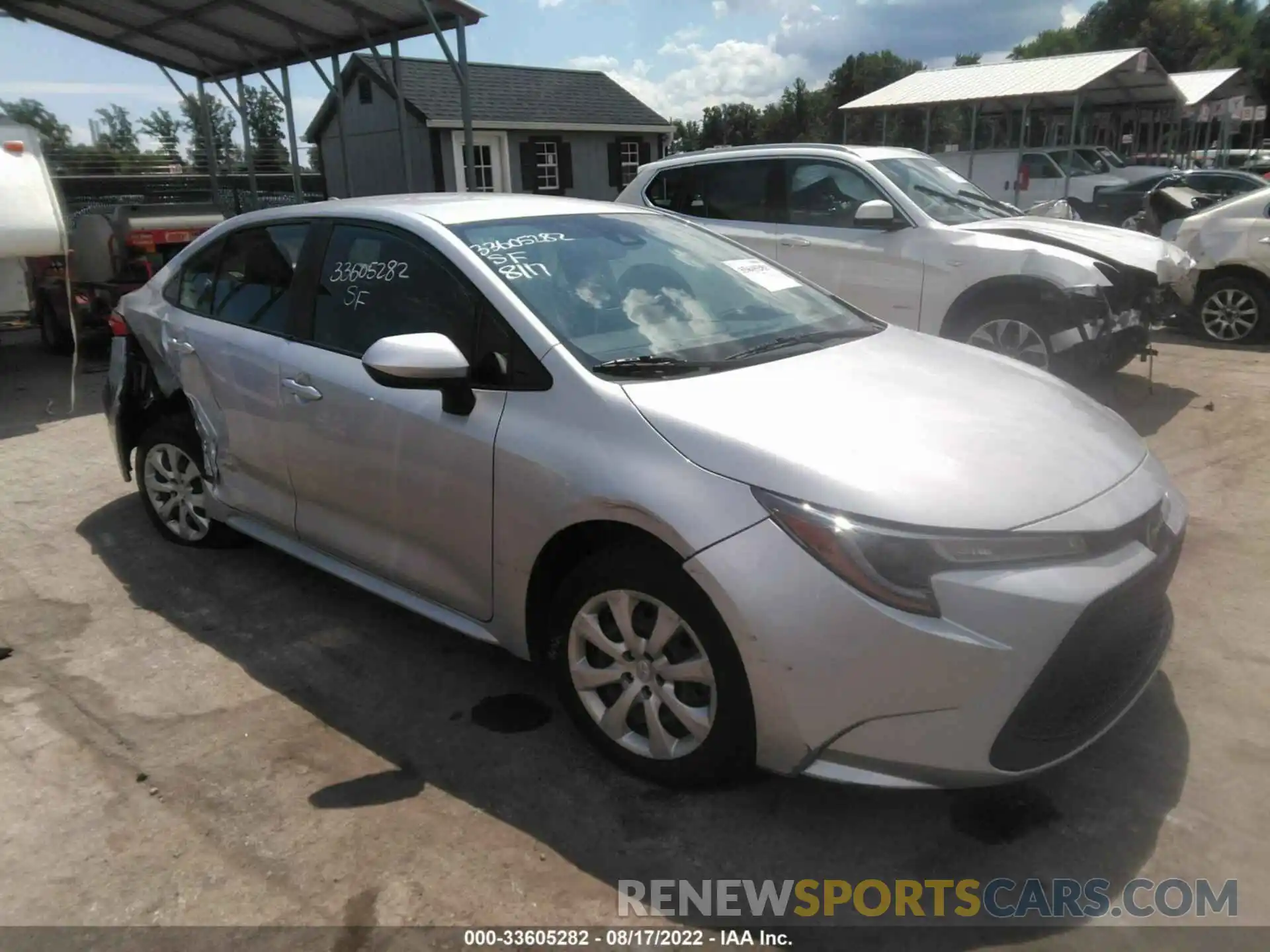 1 Photograph of a damaged car JTDEPRAE3LJ031712 TOYOTA COROLLA 2020