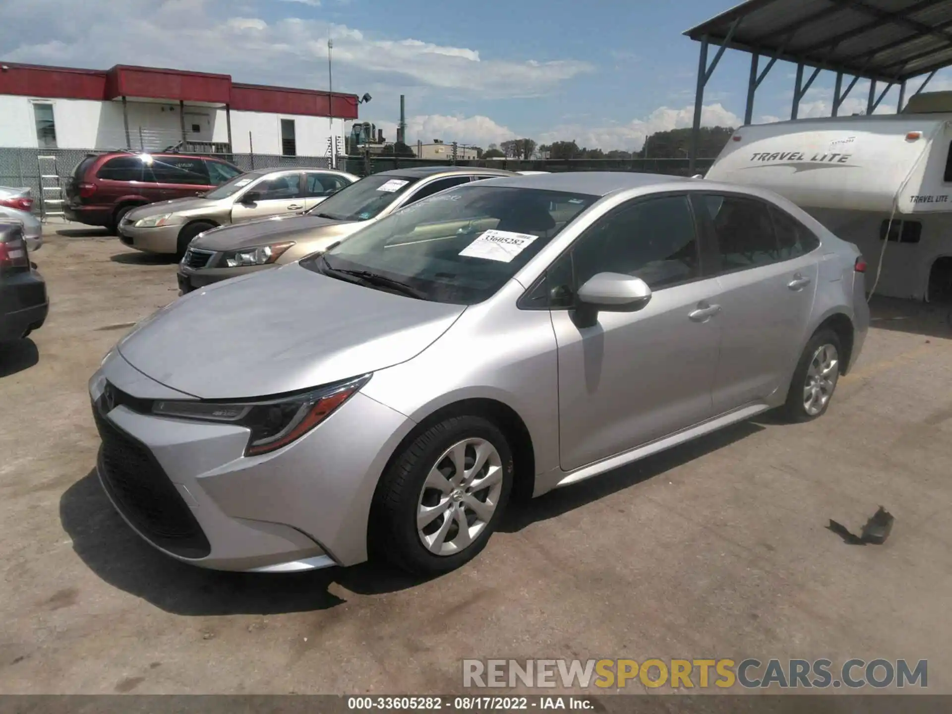 2 Photograph of a damaged car JTDEPRAE3LJ031712 TOYOTA COROLLA 2020