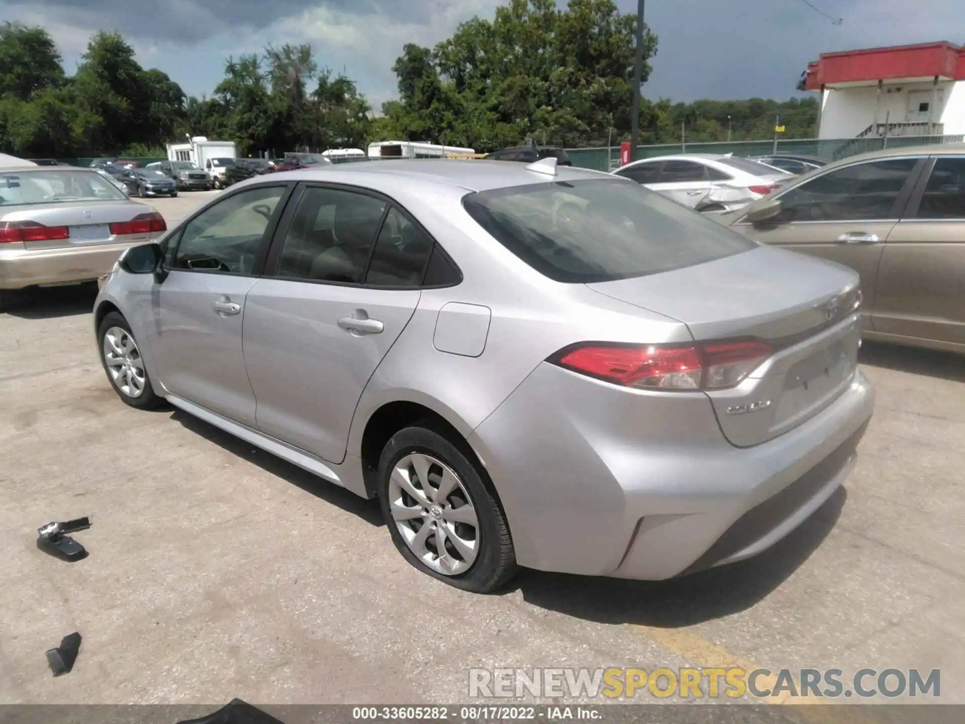 3 Photograph of a damaged car JTDEPRAE3LJ031712 TOYOTA COROLLA 2020