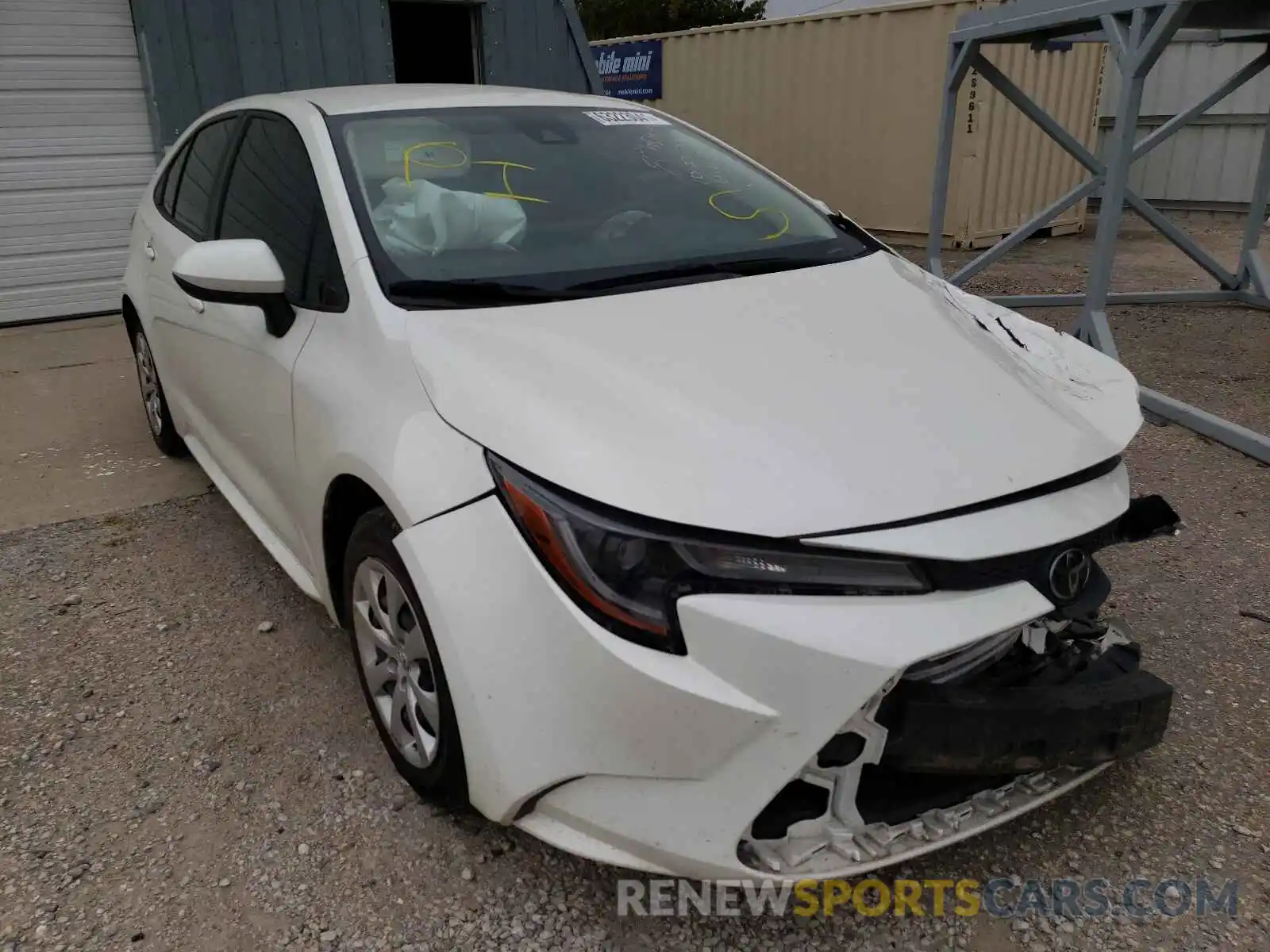 1 Photograph of a damaged car JTDEPRAE3LJ031810 TOYOTA COROLLA 2020