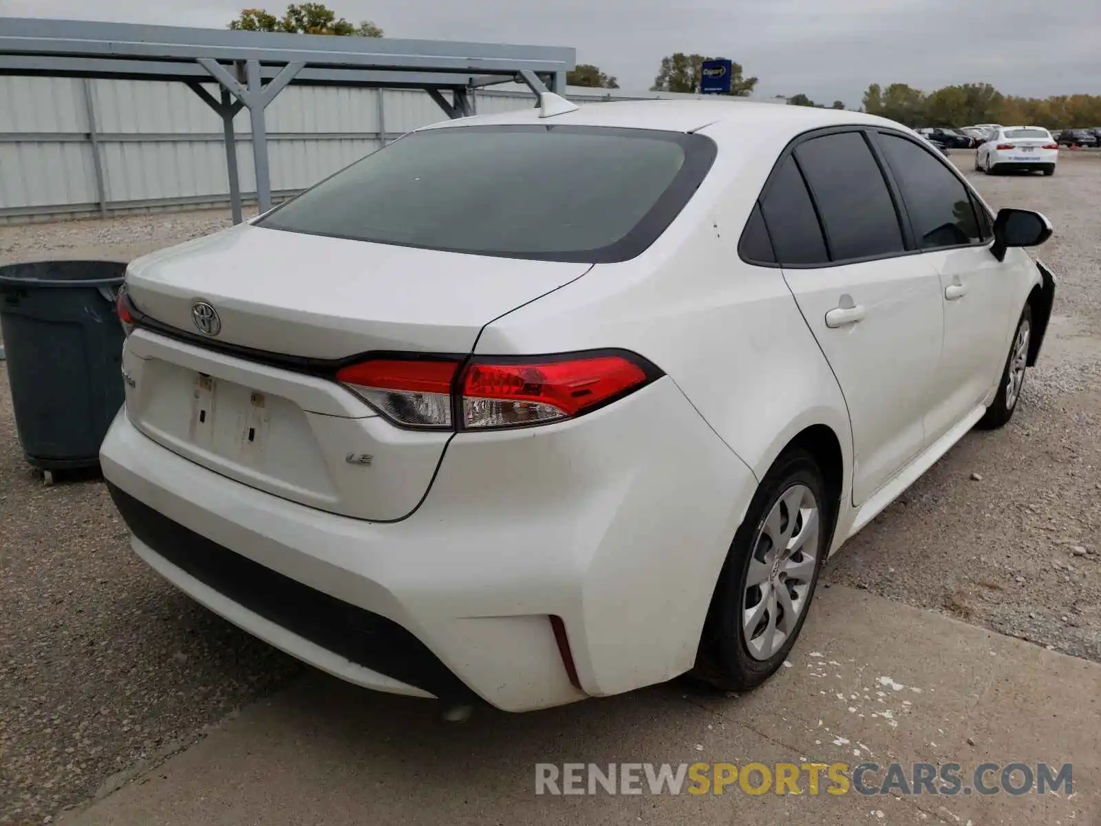 4 Photograph of a damaged car JTDEPRAE3LJ031810 TOYOTA COROLLA 2020