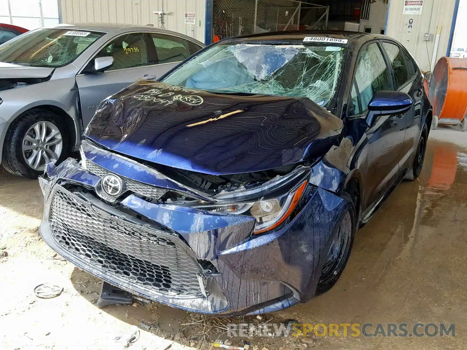 2 Photograph of a damaged car JTDEPRAE3LJ032049 TOYOTA COROLLA 2020