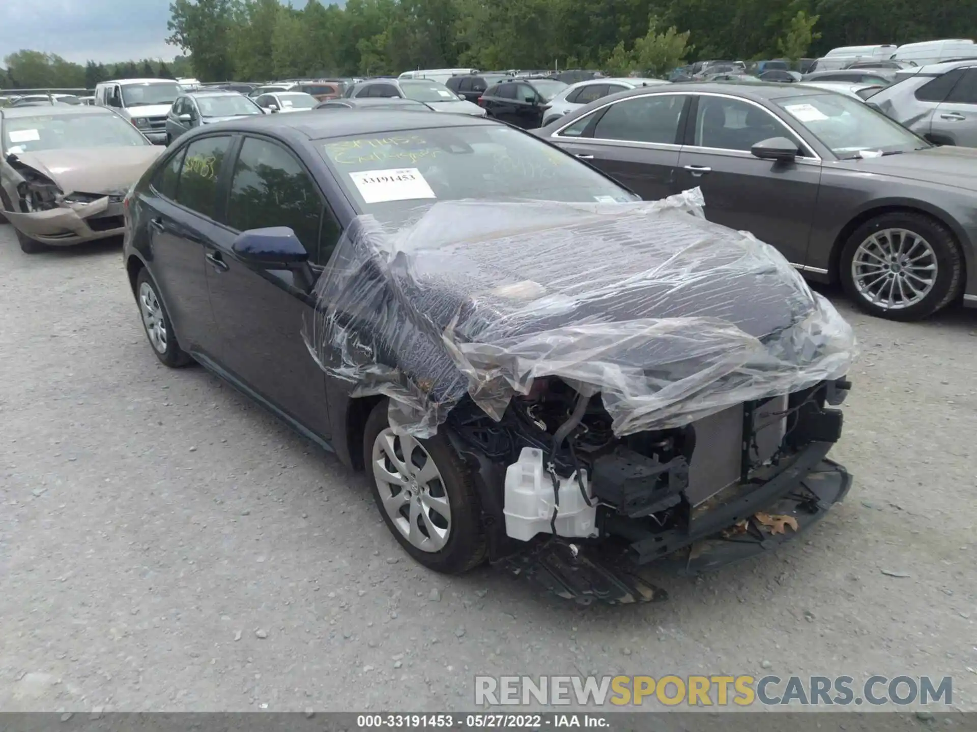 1 Photograph of a damaged car JTDEPRAE3LJ032133 TOYOTA COROLLA 2020