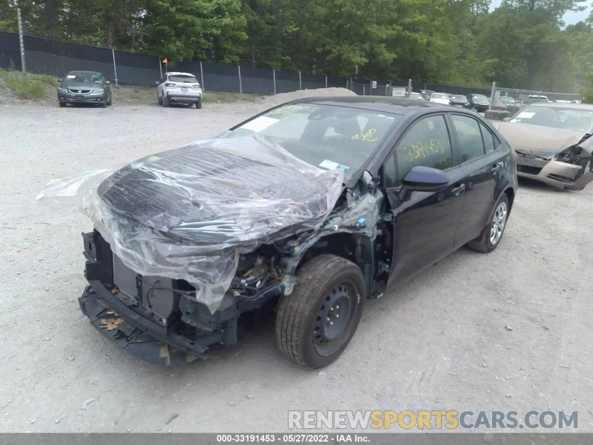 2 Photograph of a damaged car JTDEPRAE3LJ032133 TOYOTA COROLLA 2020