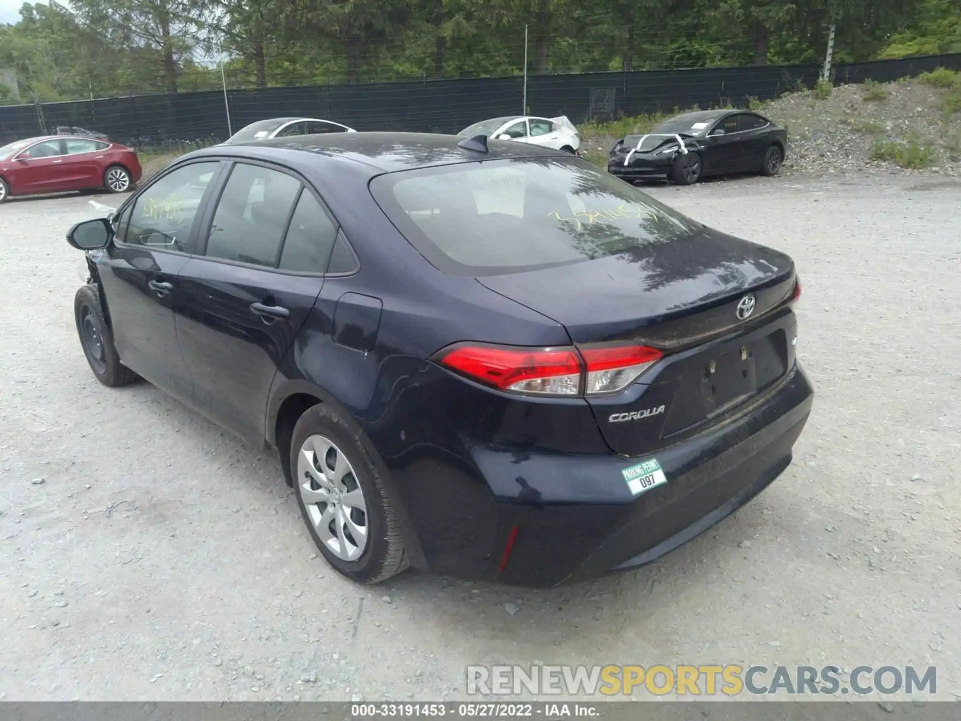 3 Photograph of a damaged car JTDEPRAE3LJ032133 TOYOTA COROLLA 2020