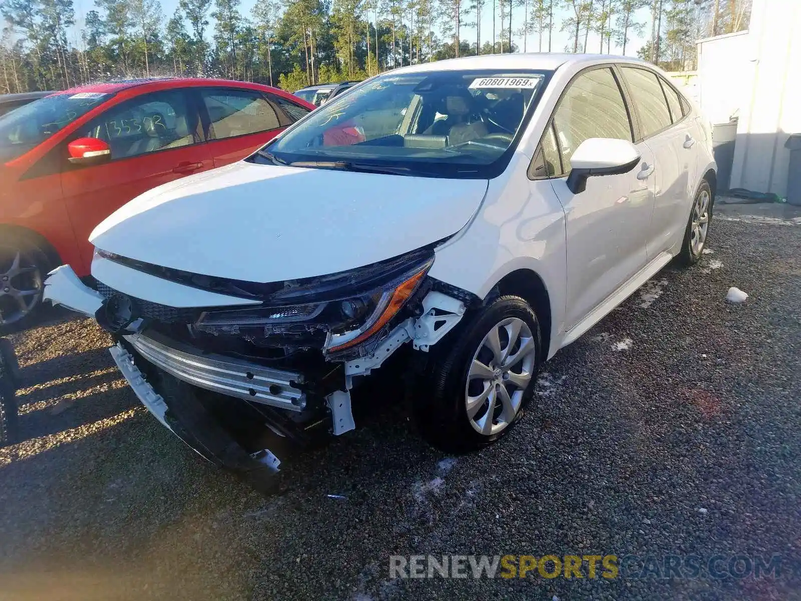 2 Photograph of a damaged car JTDEPRAE3LJ032827 TOYOTA COROLLA 2020